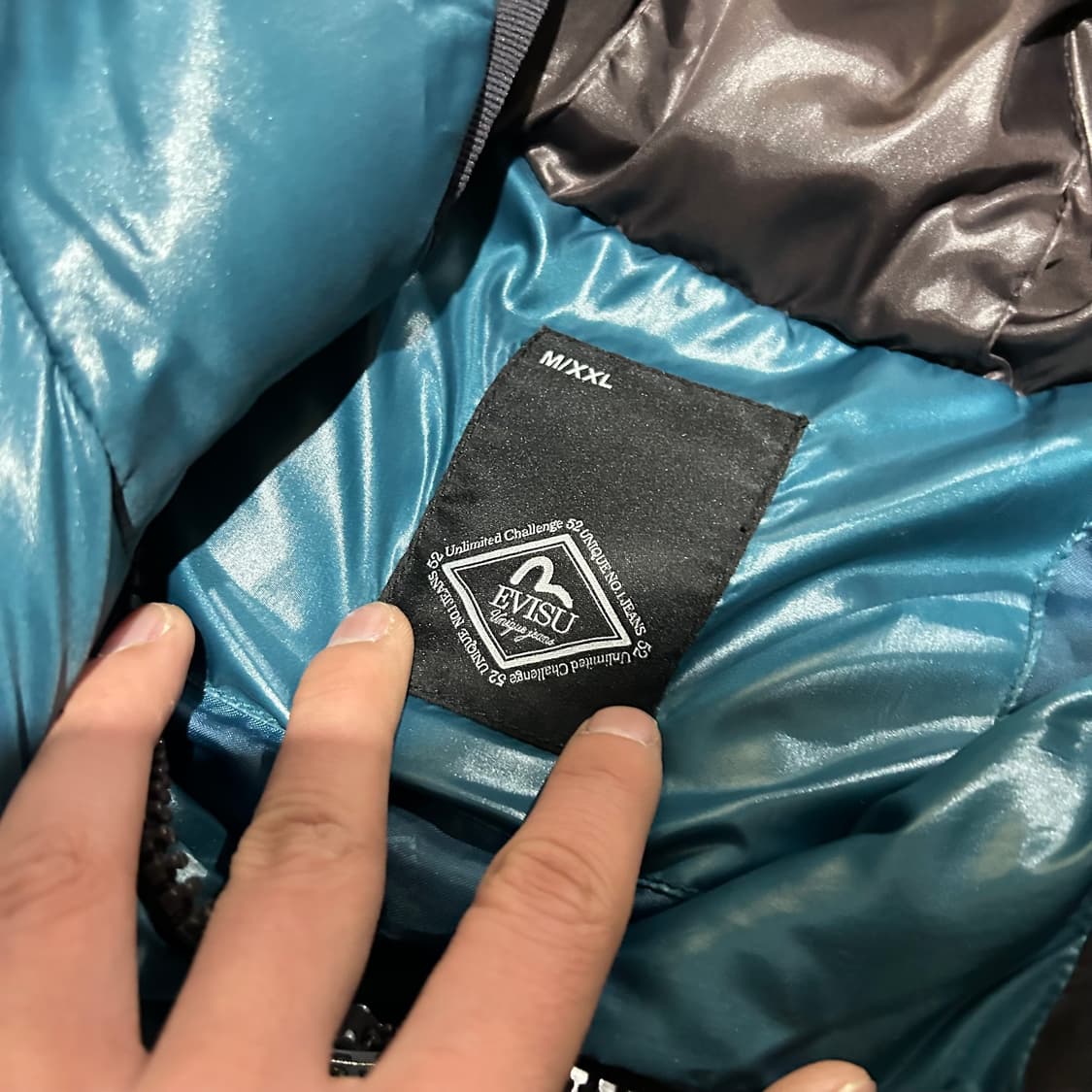 에비수(evisu) 로고 다운패딩 자켓 상품이미지5