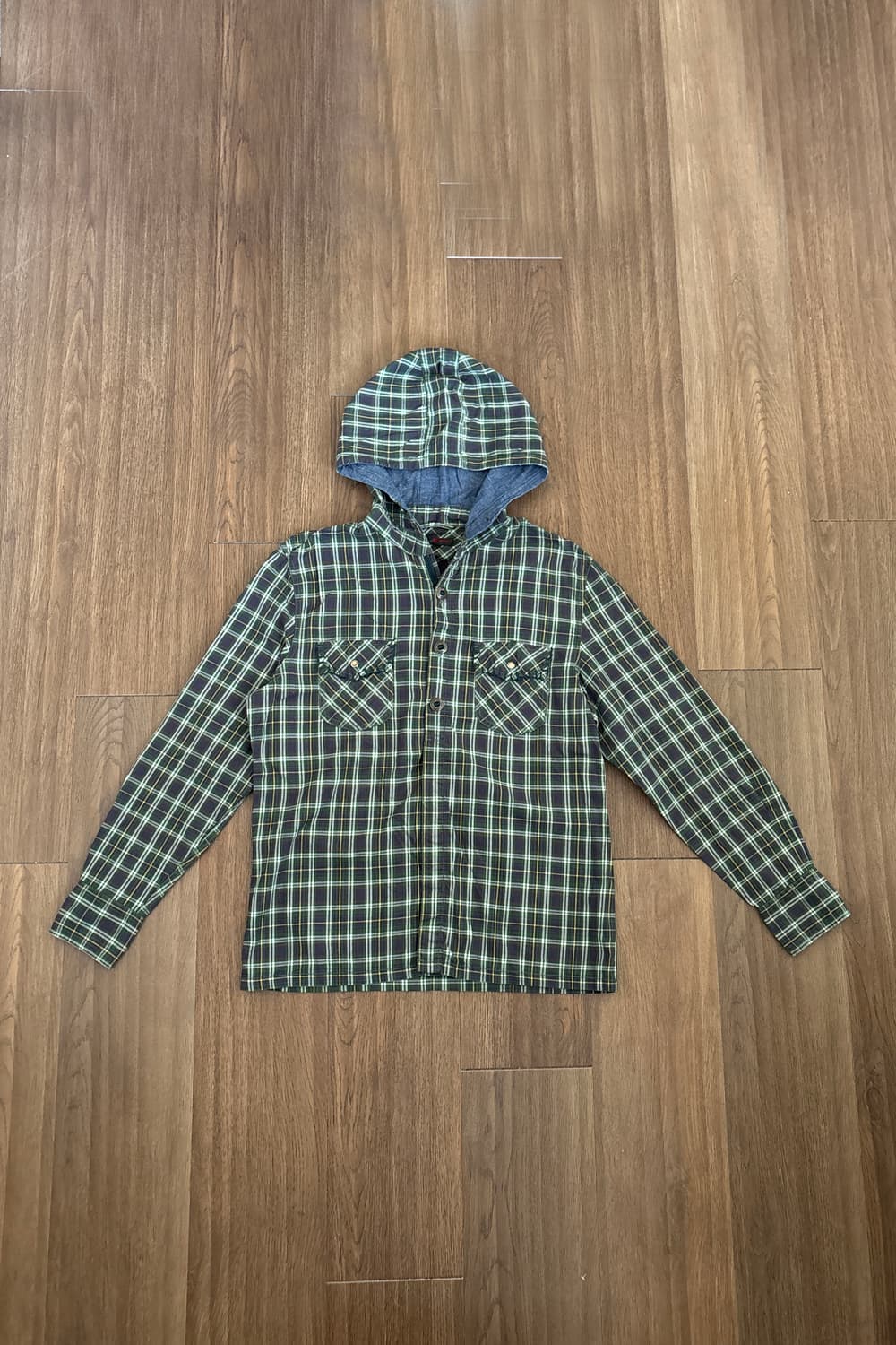 Flannel Hooded Shirt 상품이미지5