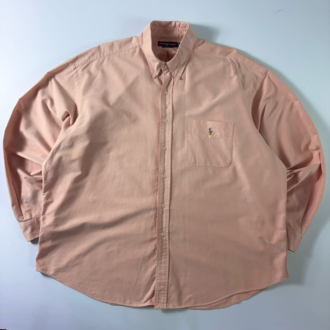 Polo  폴로 랄프로렌 자수 코튼 핑크 옥스퍼드 빅셔츠  상품이미지1