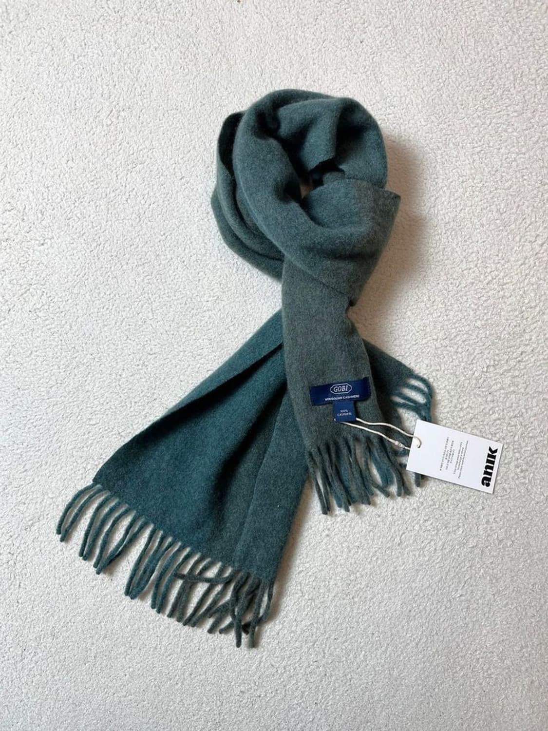 고비 GOBI 지블링 투톤 캐시미어 머플러 A1823 상품이미지1
