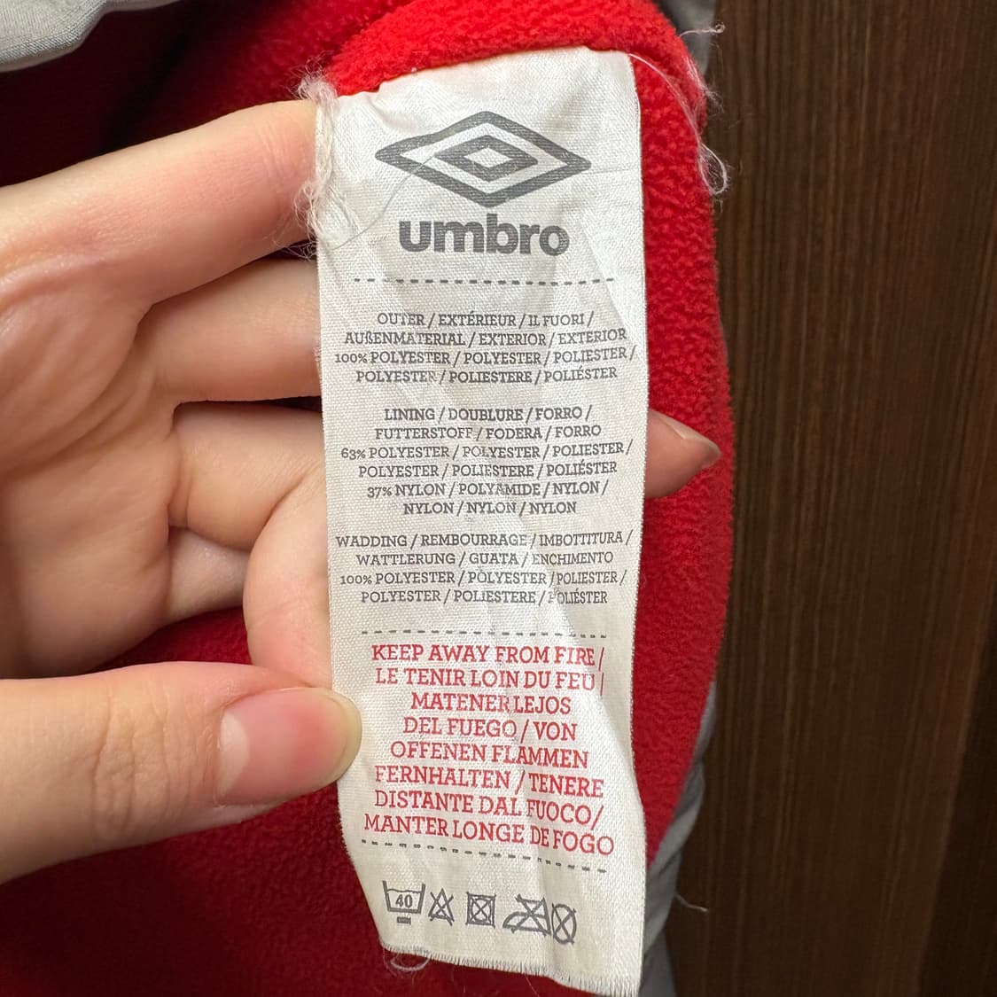 엄브로 잉글랜드 축구 국대 벤치파카 점퍼 L 상품이미지5