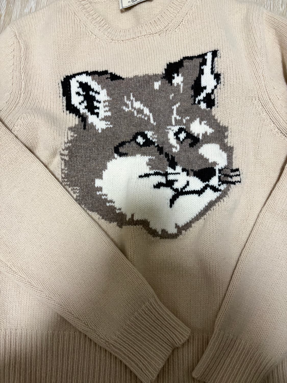 메종키츠네 폭스헤드 니트 상품이미지2