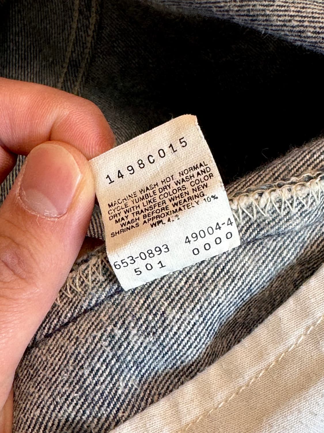 90s Made in USA 리바이스 501 데님팬츠 상품이미지6