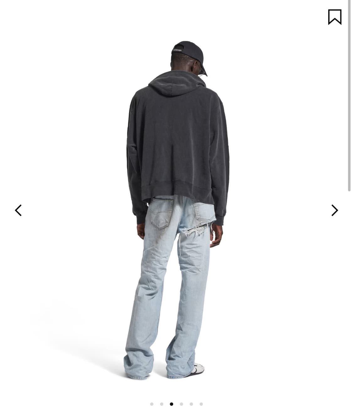 발렌시아가 스탠다드 오버사이즈 집업 후디 상품이미지2