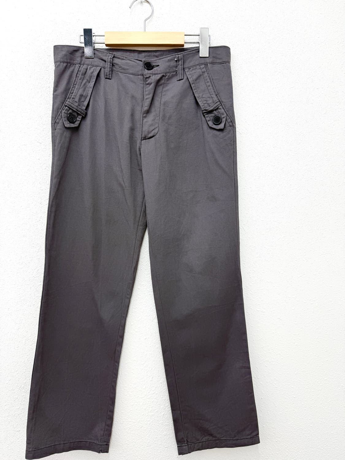 빈티지 퍼플 디테일 코튼 팬츠 상품이미지2