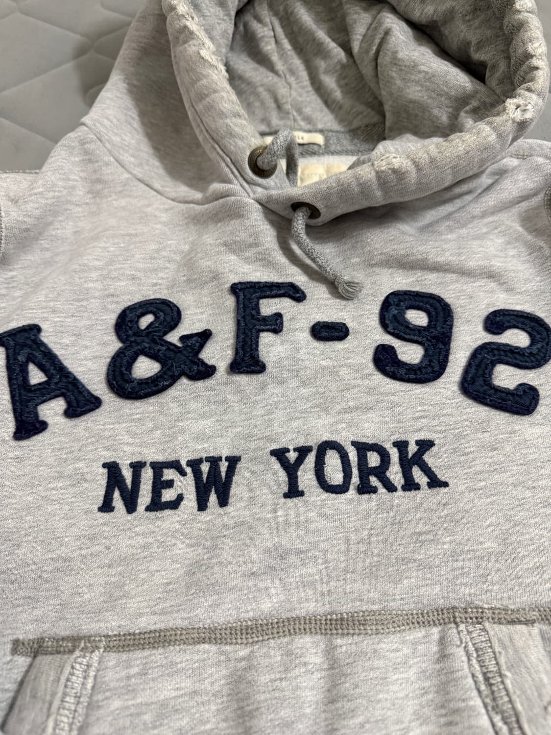 아베크롬비 A&F-92 후드티 그레이 남녀공용 구재 빈티지 상품이미지2