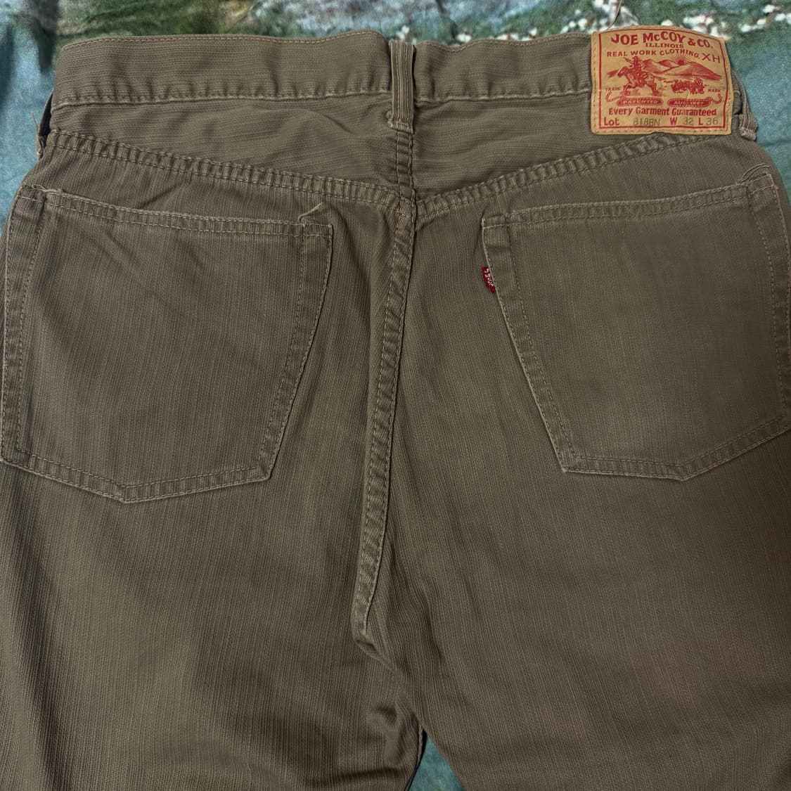 [32]리얼맥코이 조 맥코이 브라운 데님 팬츠 상품이미지4