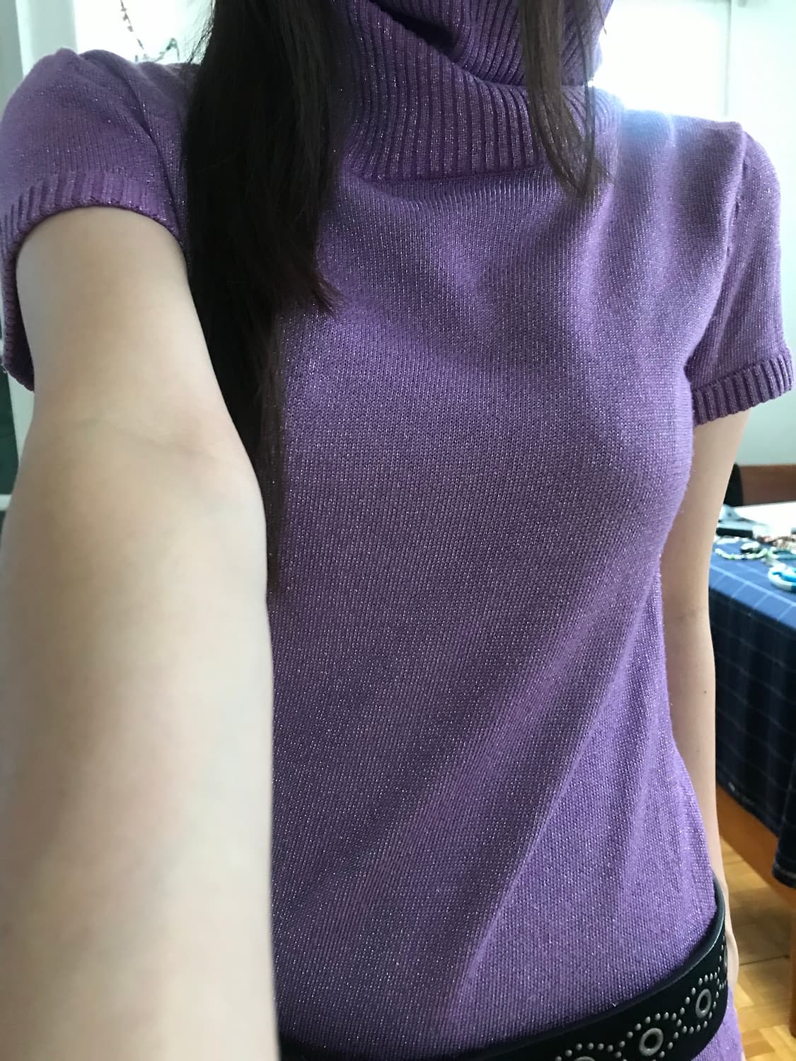 vintage pearl purple knit 상품이미지6
