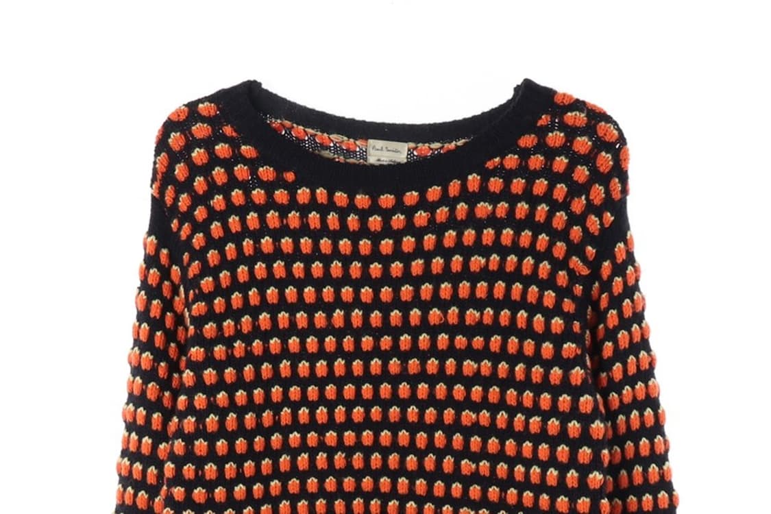 폴스미스 벨기에산 코튼 실크 팝콘 니트 스웨터 상품이미지3