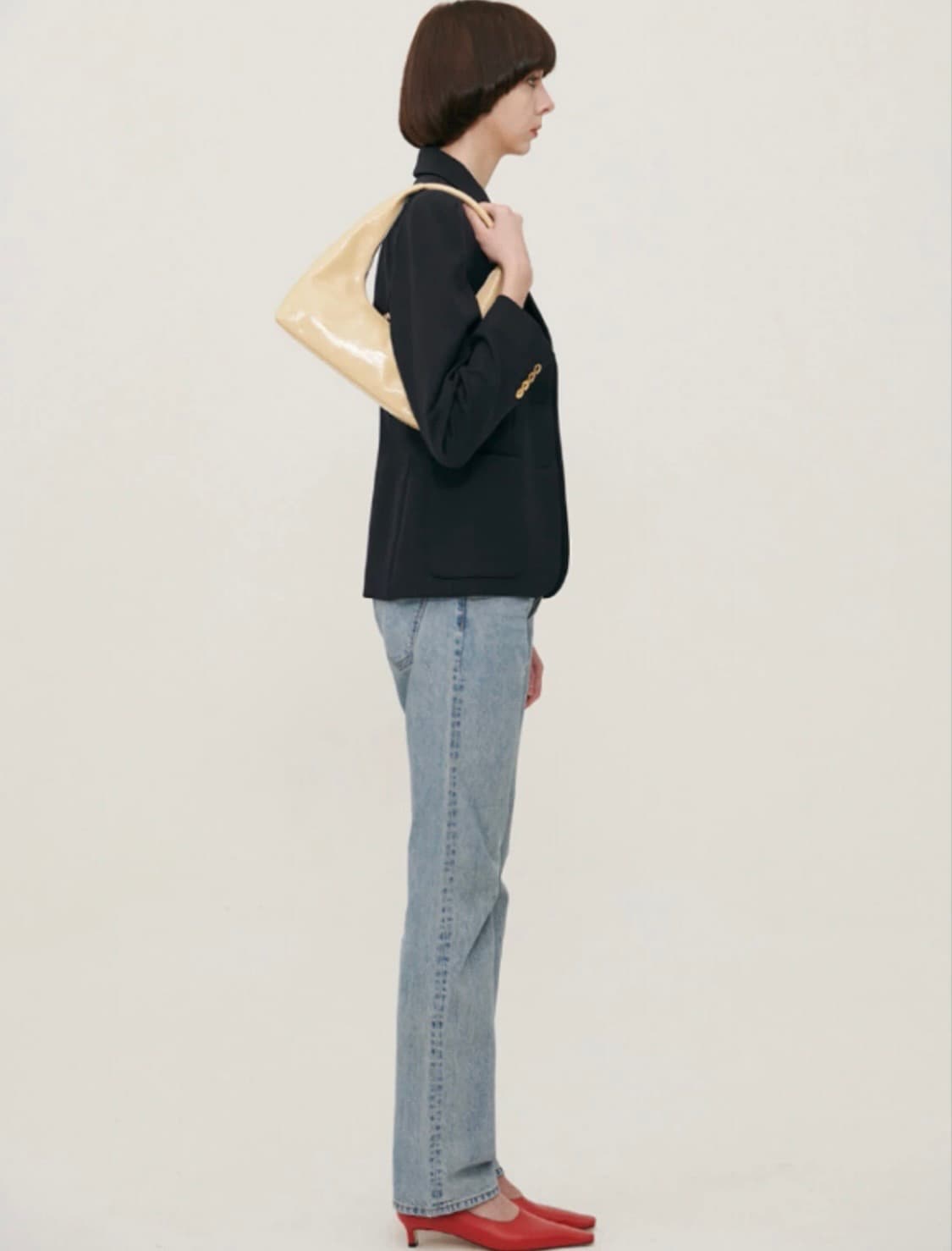 마지셔우드 호보 크링클 숄더백(라떼크링클) 상품이미지4