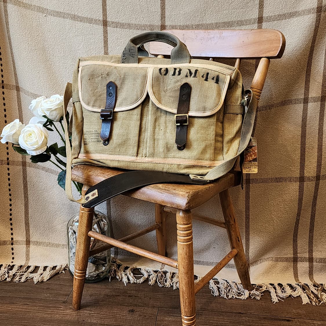 더블알엘 메신져백 햄프 캔버스 밀리터리 브리프케이스 usa 메이드 상품이미지1