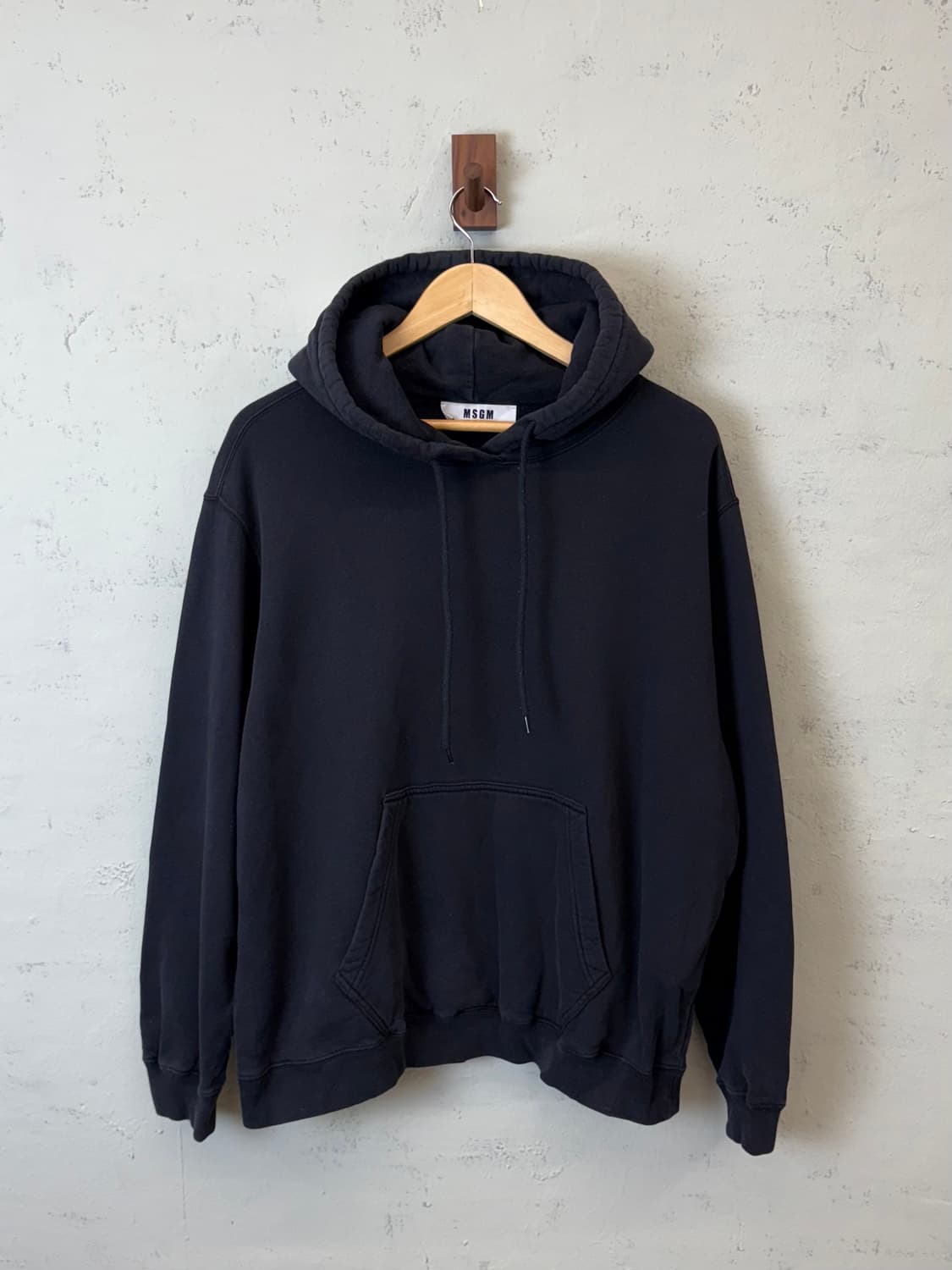 MSGM 엠에스지엠 베이직 로고 후디 블랙 상품이미지2