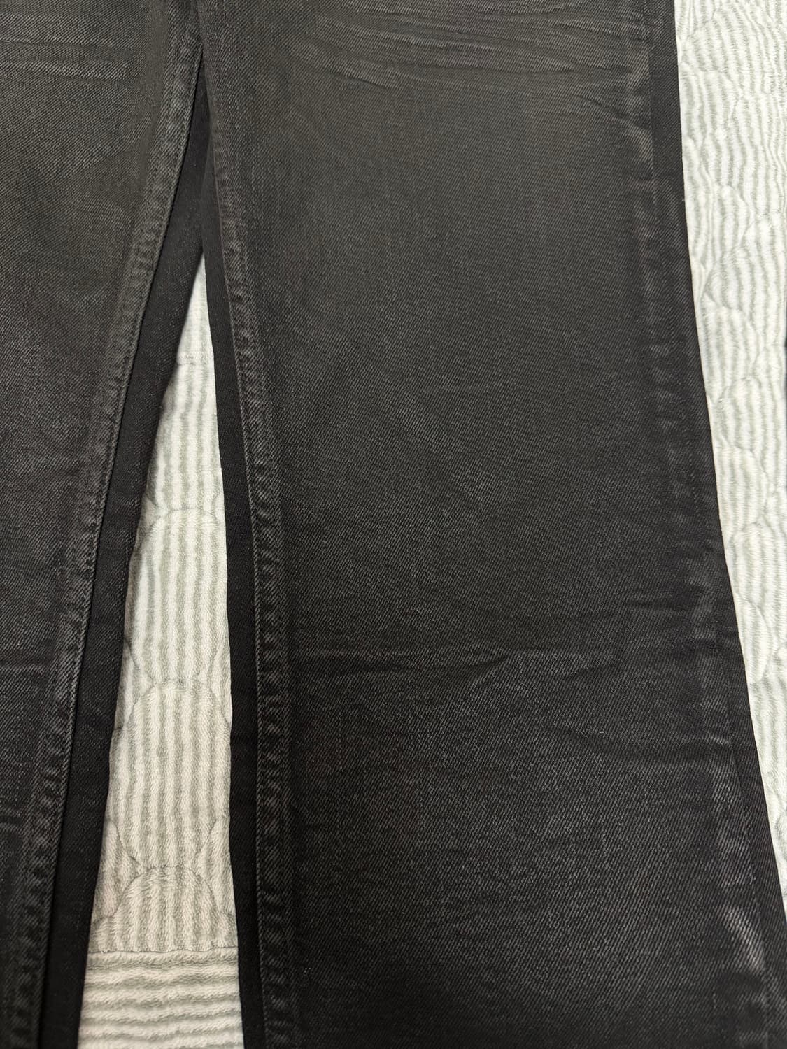 (1) 언더마이카 볼드 체인 슬림 스트레이트 왁스 진 상품이미지3