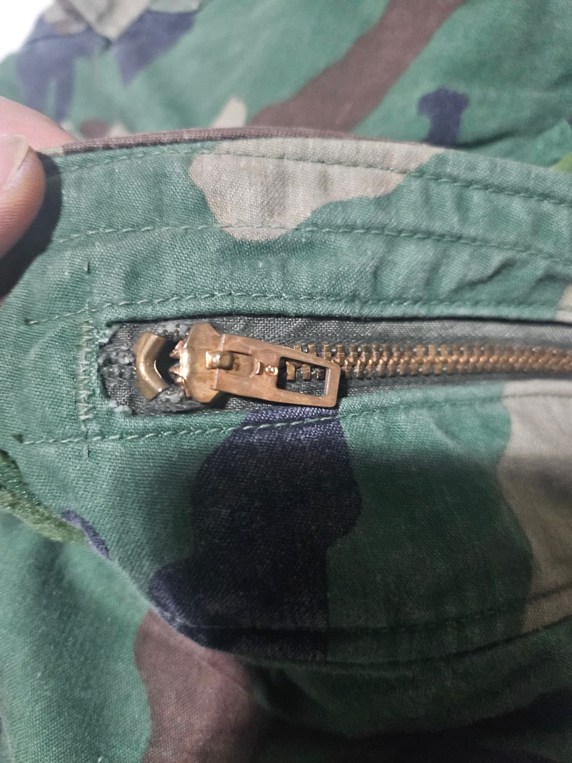 80s 미군오리지날 우드랜드 M65 필드자켓 셋 황동지퍼XL 상품이미지7