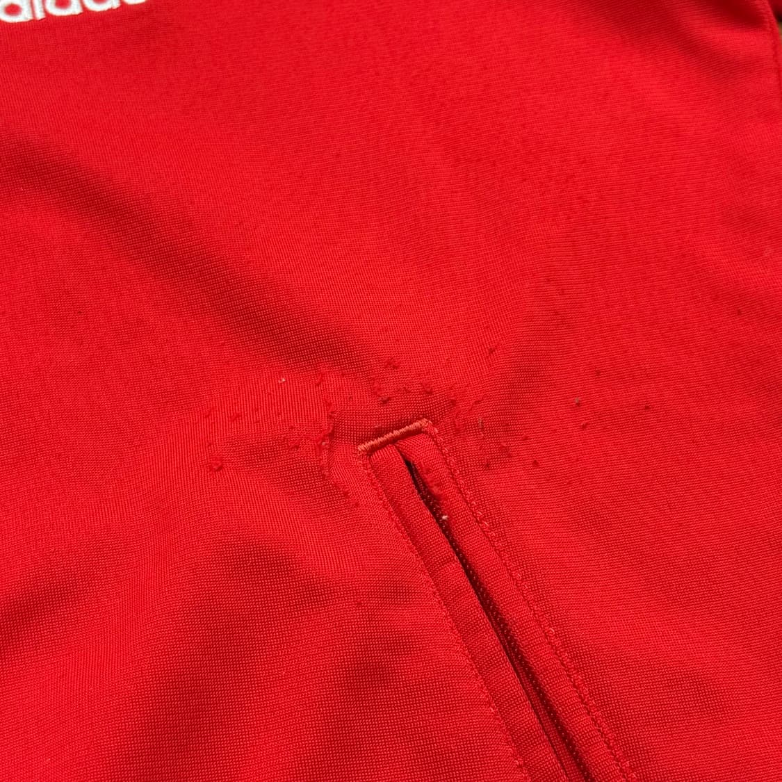 [정품/90] 아디다스 삼선 트랙탑 레드 져지 b18 상품이미지9
