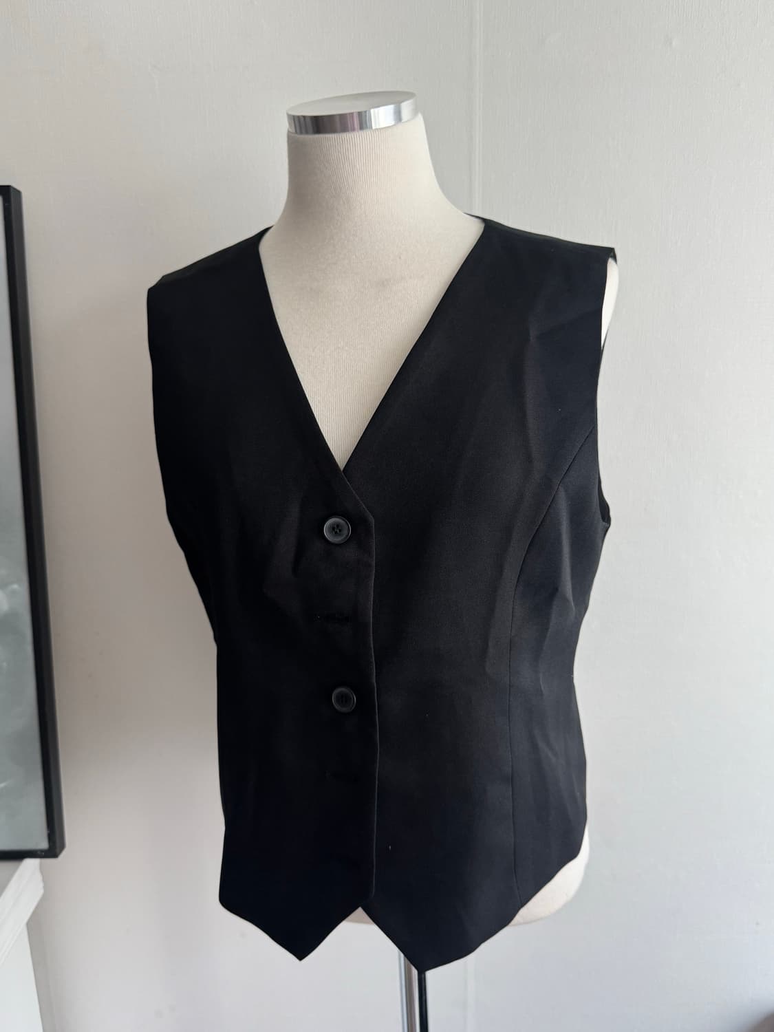 미니멀 크롭 베이직 정장 베스트  상품이미지3