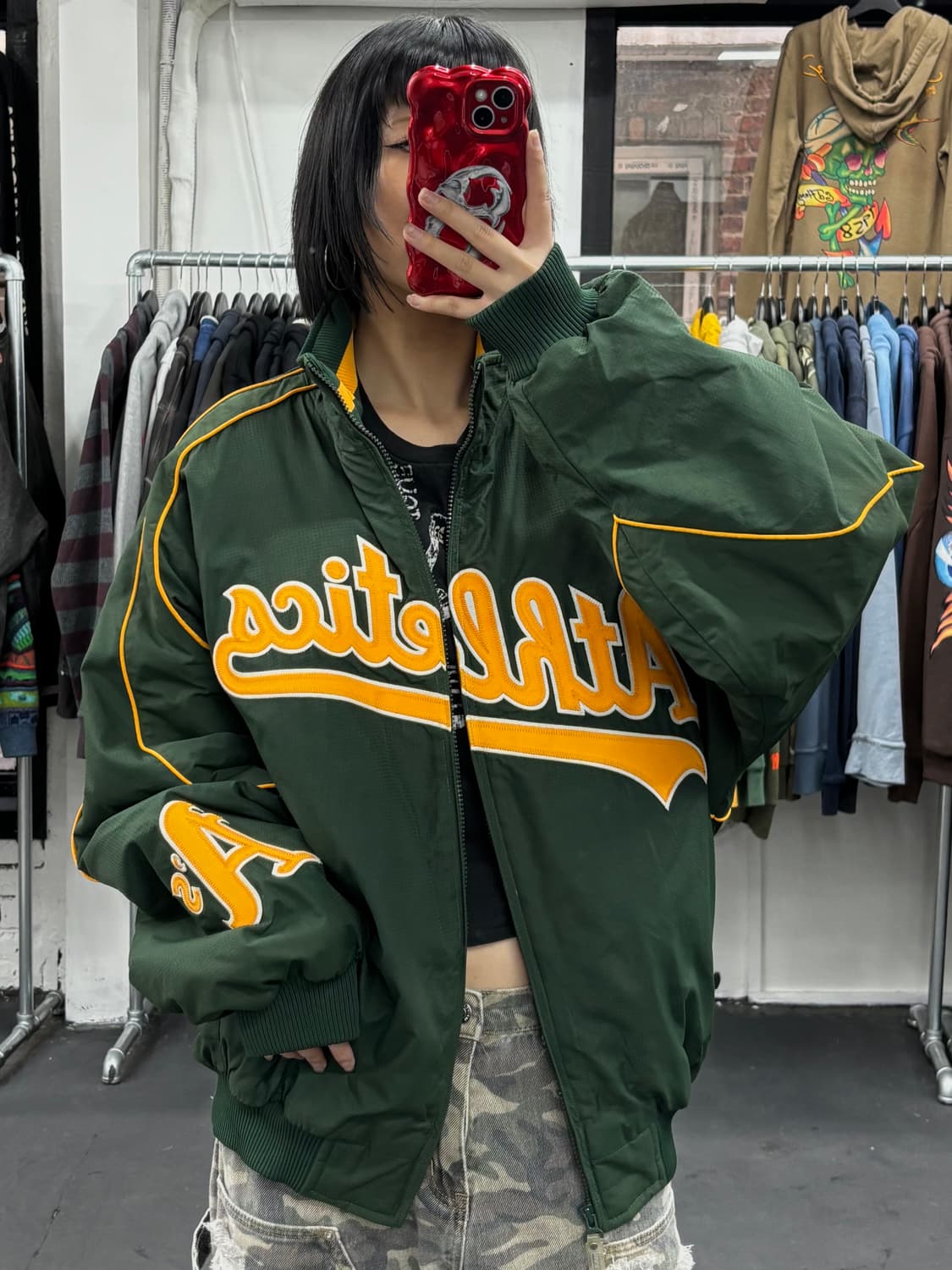 마제스틱 오클랜드 애슬레틱스 스타디움 자켓 상품이미지3