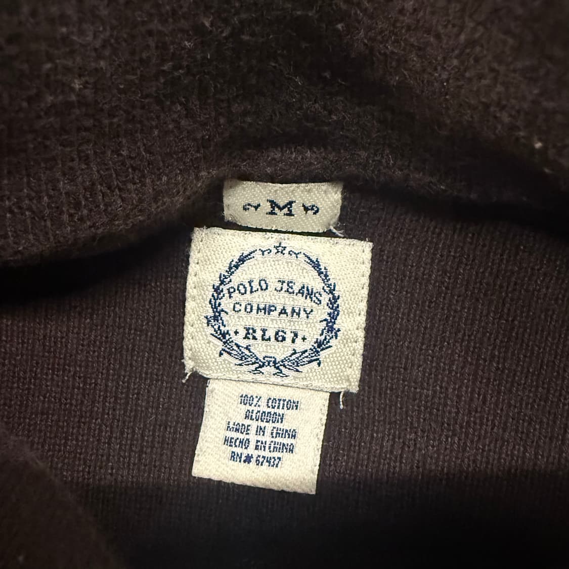 폴로진스 초코 브라운 니트 집업  상품이미지5
