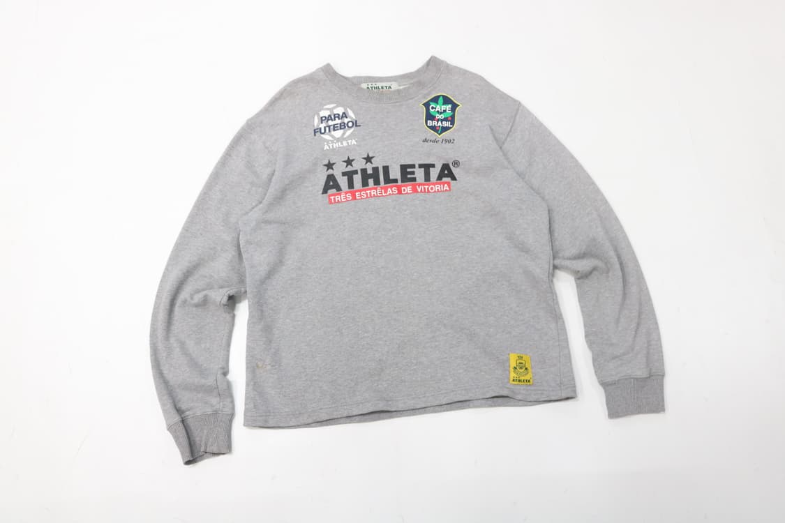 ATHLETA 아스레타 빈티지 카페 드 브라질 그래픽 스웻셔츠 (L) 상품이미지2