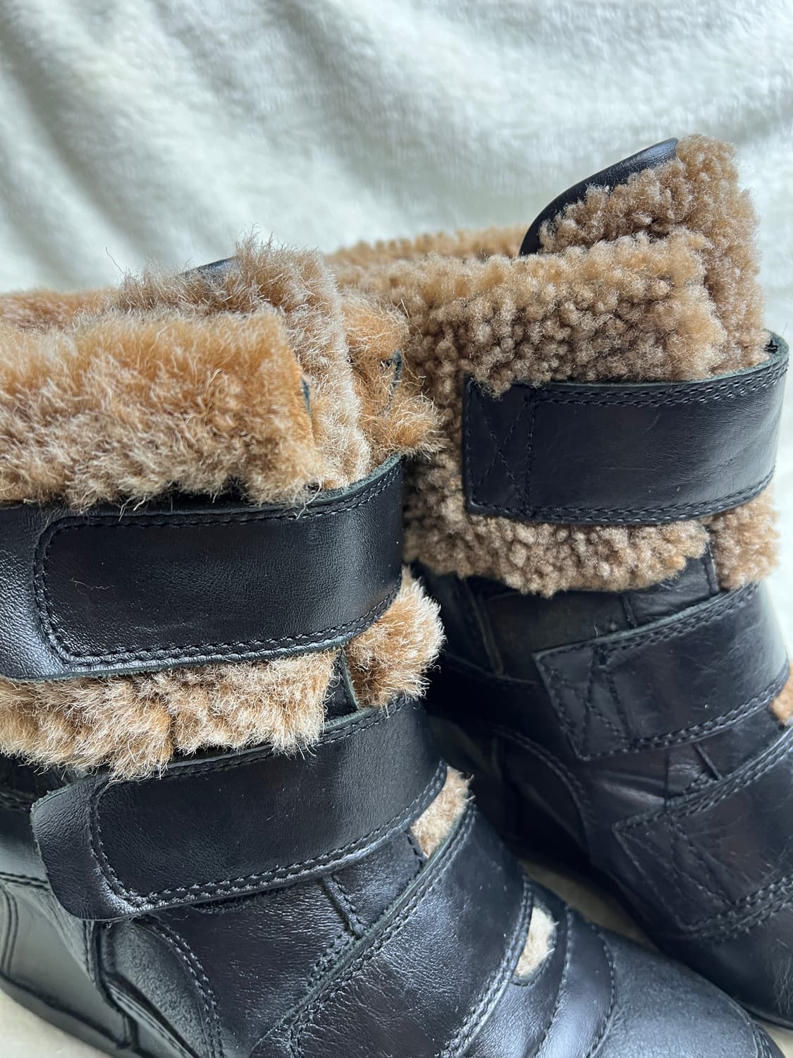 [37] 아쉬 털 가죽  웨지힐 스니커즈|| 235 상품이미지6