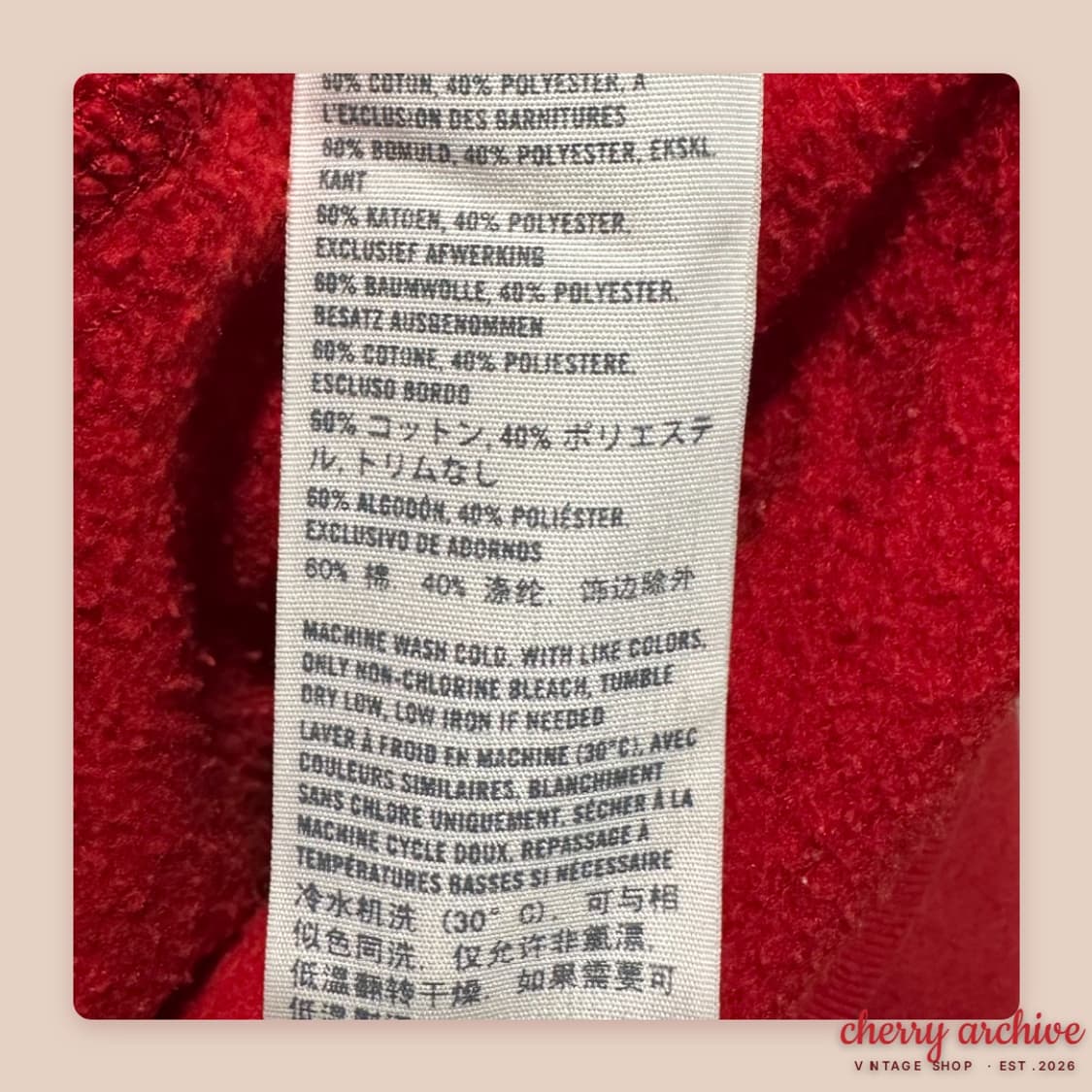 아베크롬비 A&Fitch 레드 후드티 상품이미지4