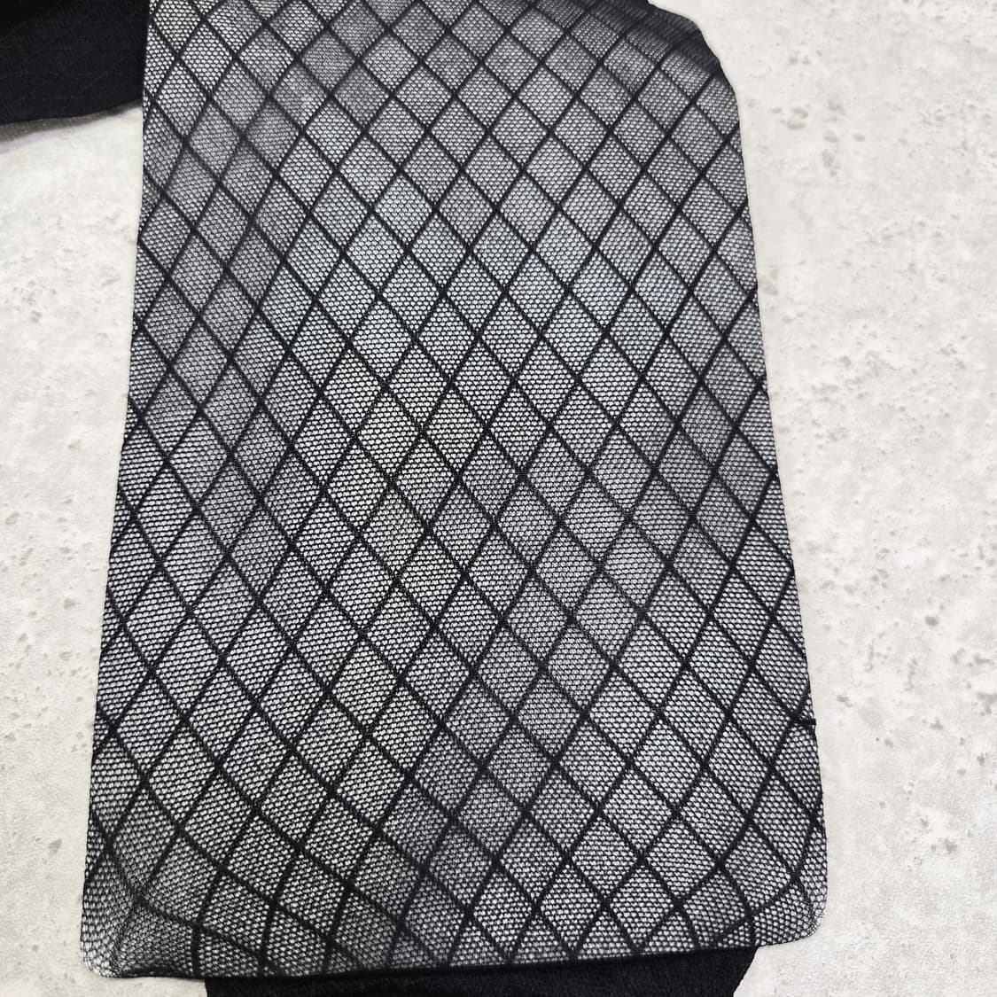 GUNZE 다이아패턴 시스루 블랙 팬티스타킹 상품이미지2