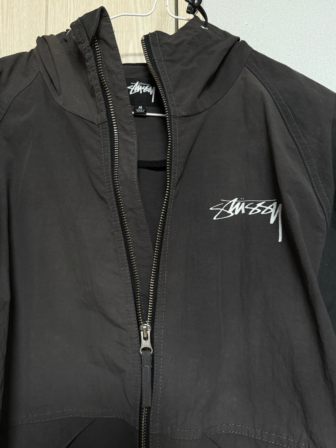 스투시 웨이브 다이 비치 쉘 자켓 블랙 M 상품이미지4