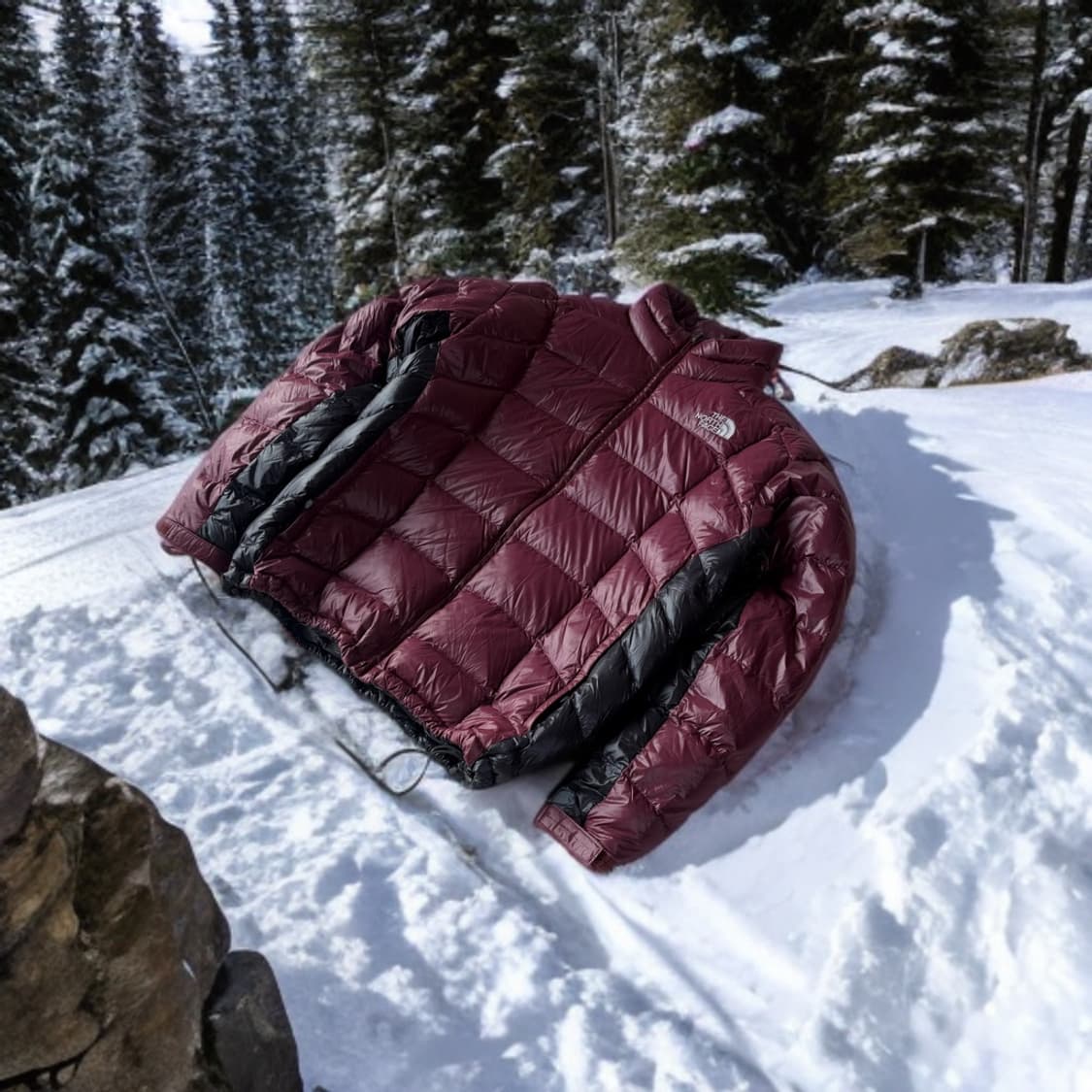 노스페이스 버건디 아콘카구아 경량패딩 (L-XL) 고프코어 상품이미지3