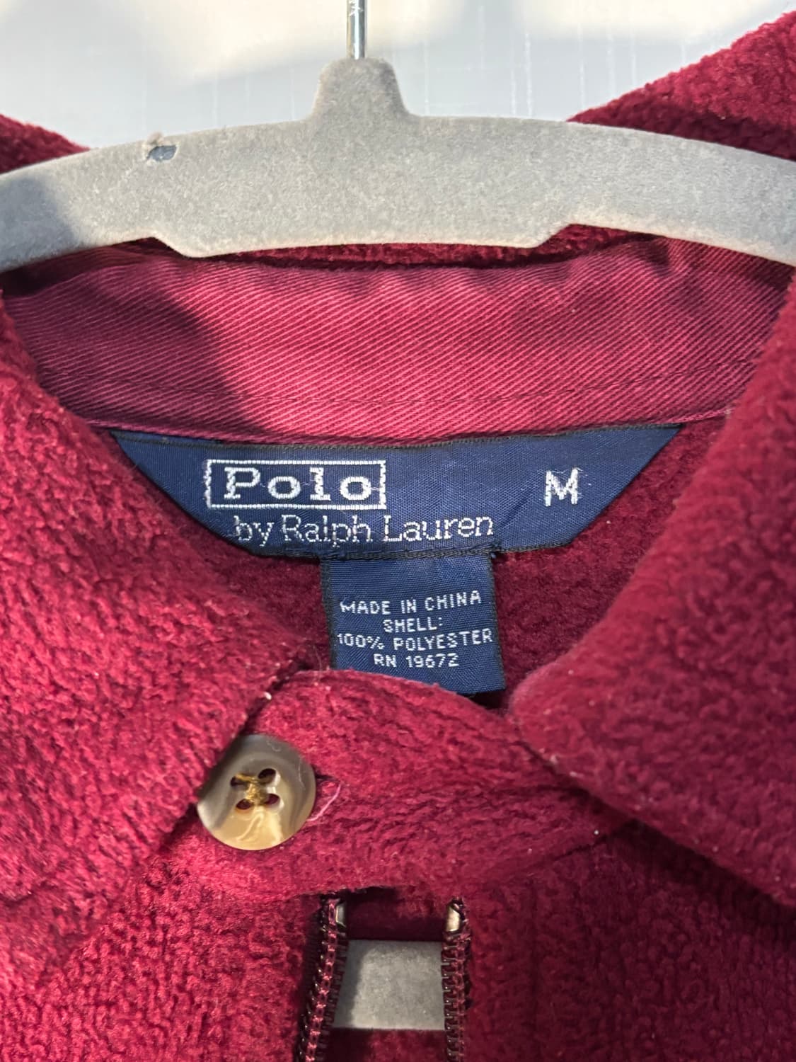 POLO 폴로 플리스 드리즐러 스윙탑 자켓 레드 빈티지 상품이미지6