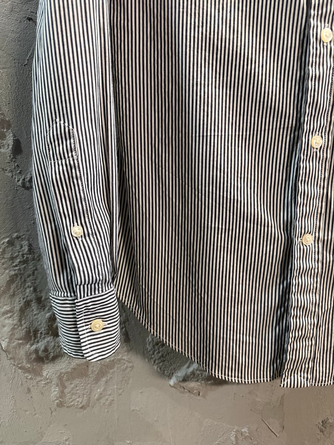 폴로 랄프로렌 POLO  슬림 스트레치 스트라이프 셔츠 블랙 2 상품이미지2