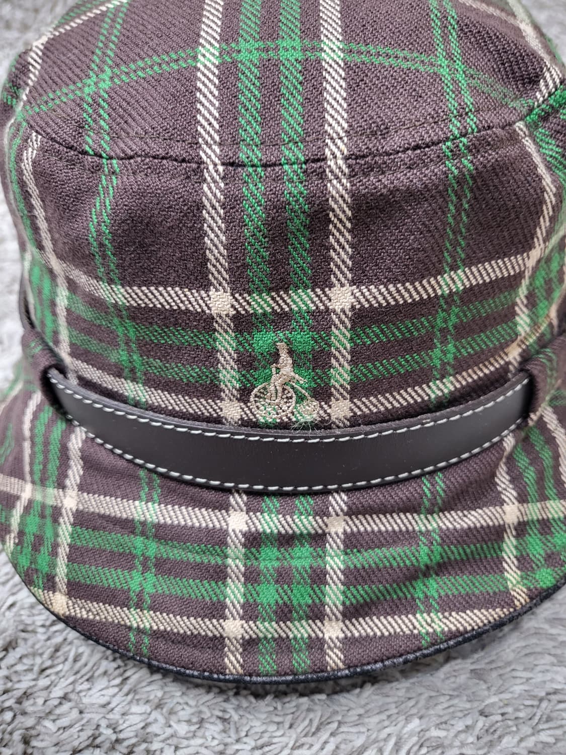 빈폴 체크 버킷햇 브라운 57 새제품급 상품이미지4