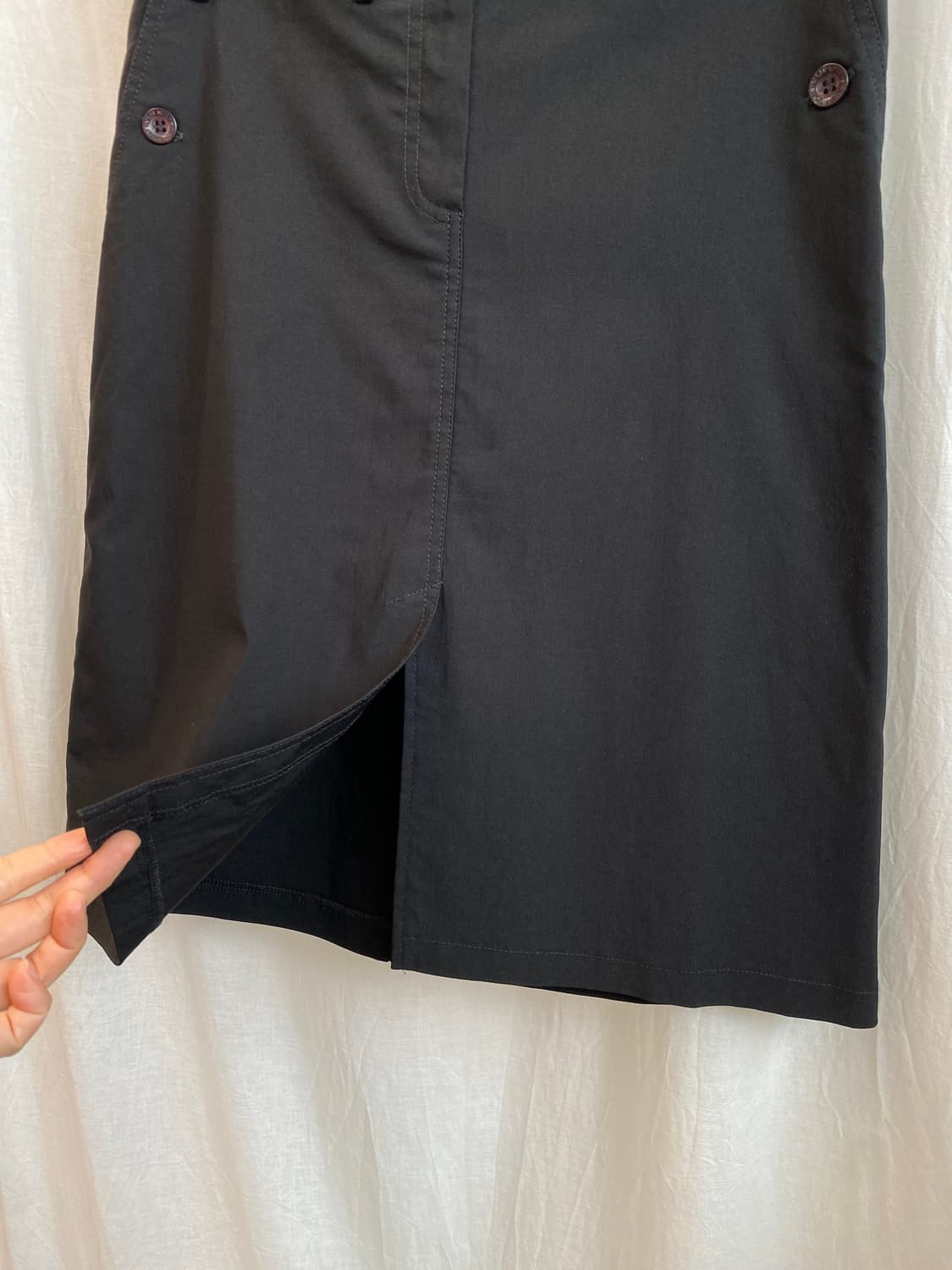 MORGAN 블랙 프론트슬릿 스커트(28-29) 상품이미지5