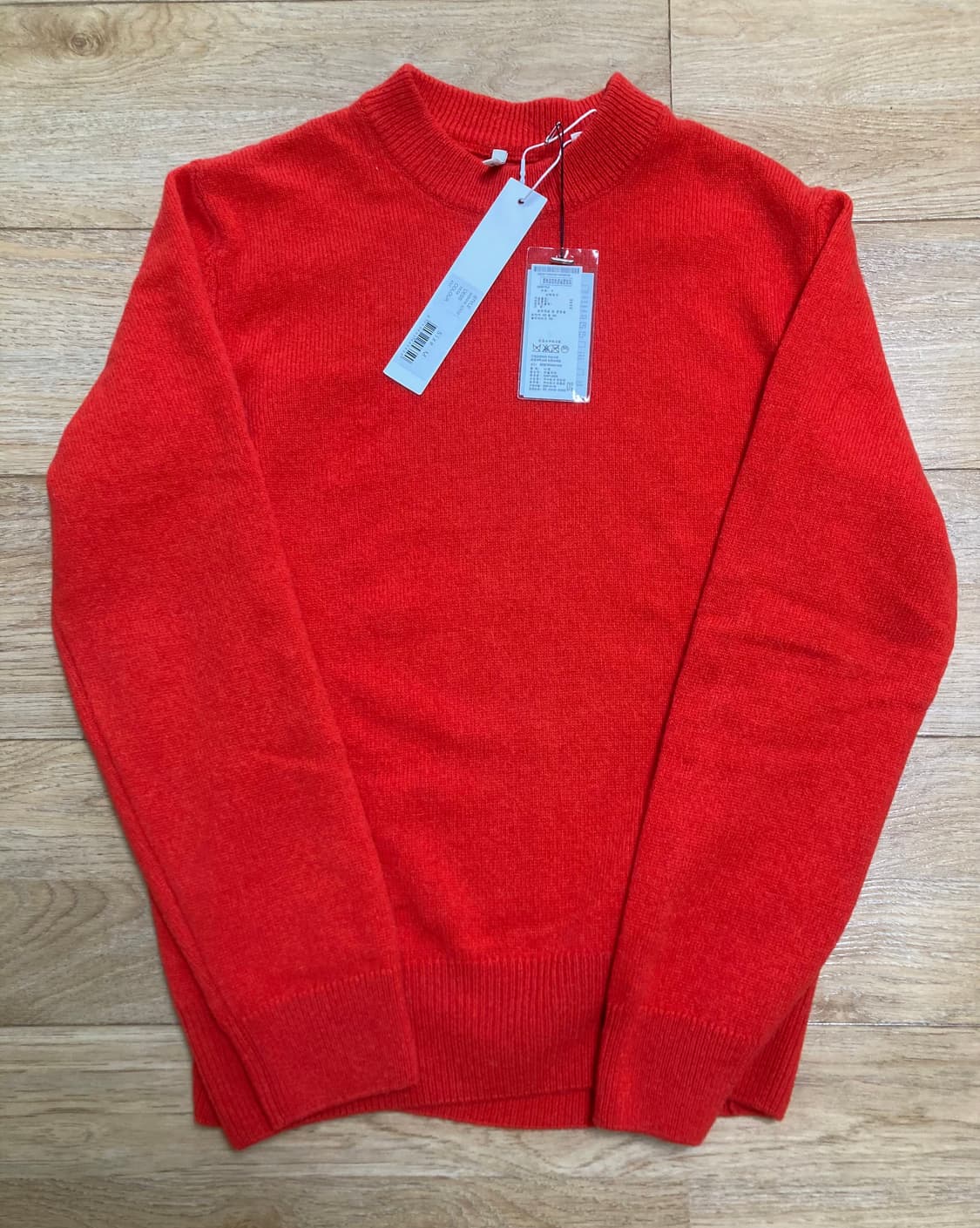 (새상품) 선플라워 알파카 울 니트 스웨터 오렌지 상품이미지1