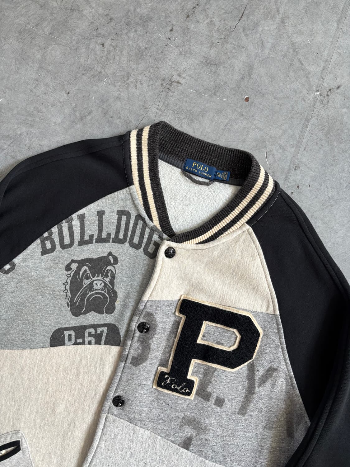 Polo 폴로 랄프로렌 레터맨 패치워크 스타디움 자켓  상품이미지4