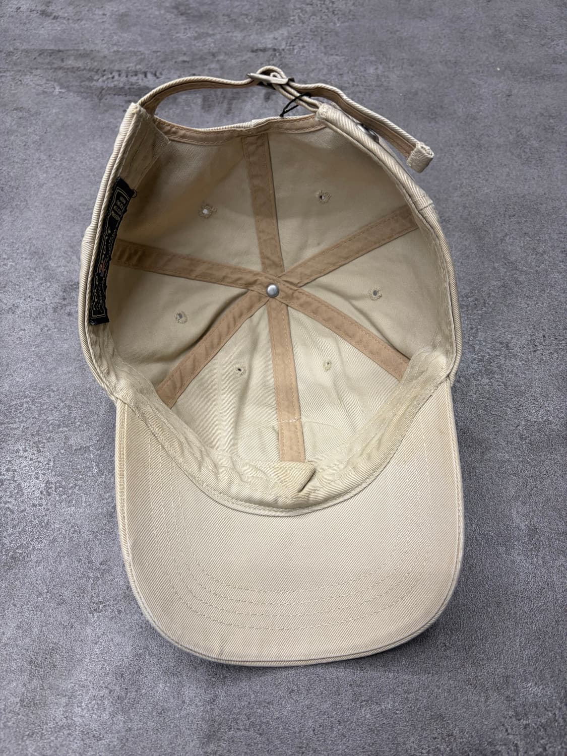 90s 폴로 랄프로렌 베이지 볼캡 모자 상품이미지5