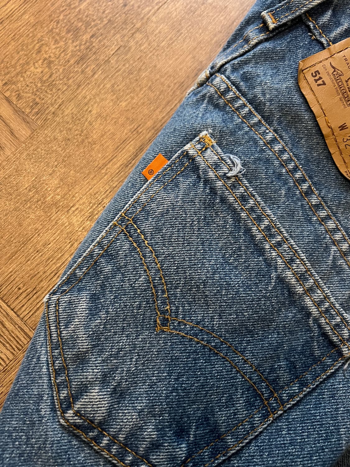 [32]90s 리바이스 USA Made 오랜지탭 517 데님팬츠 L158 상품이미지7