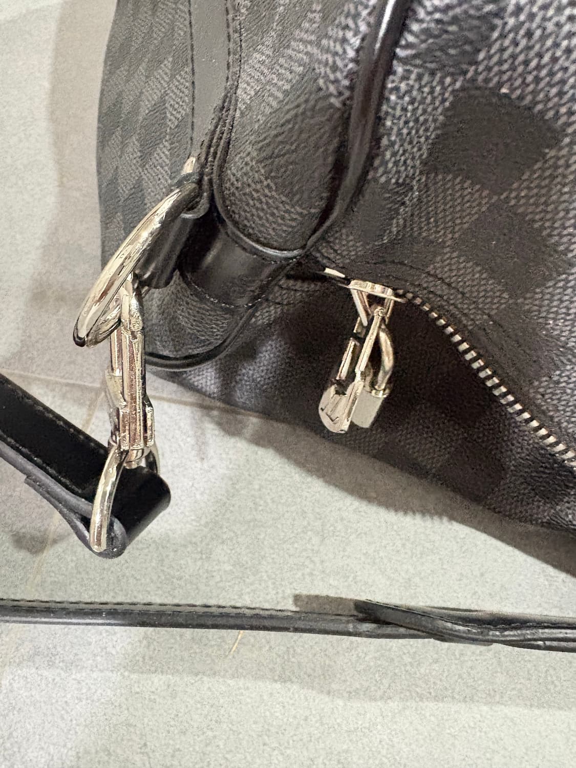 빈티지 다미에 스타일 보스턴백 (동묘구매) 상품이미지9