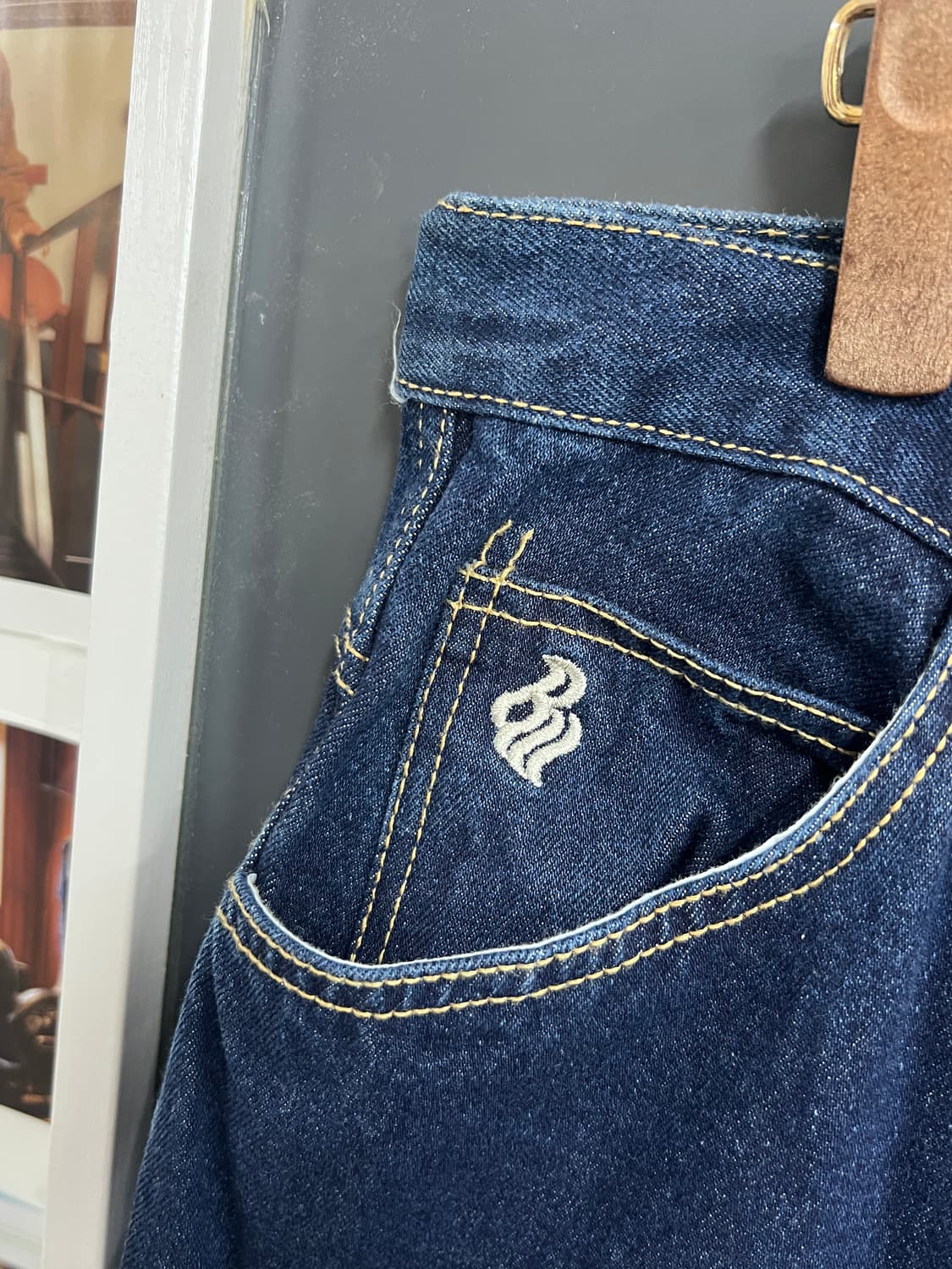 Rocawear 로카웨어 올드스쿨 힙합 인디고 데님 팬츠 상품이미지4