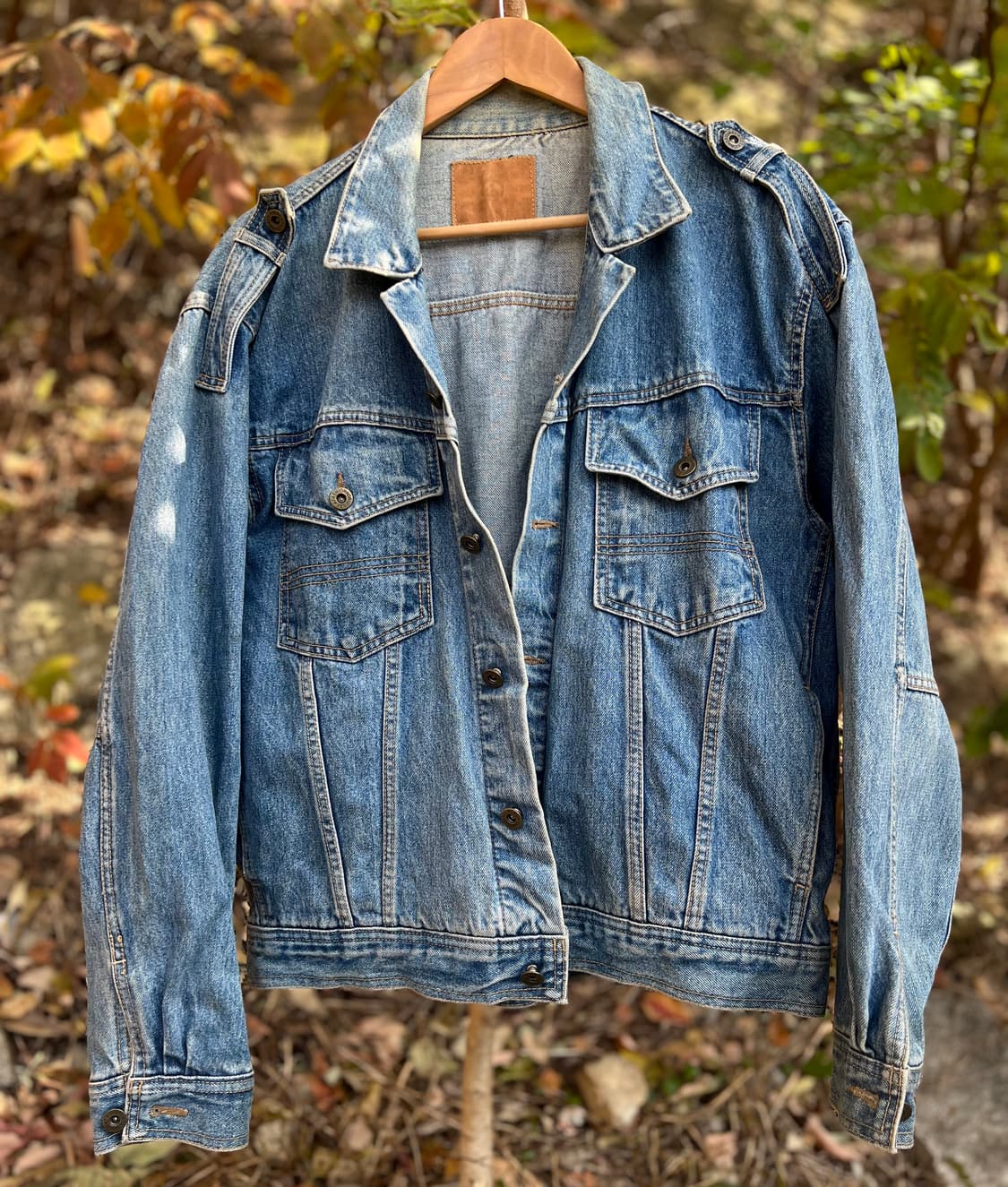 90‘s 올드스쿨 견장 데님자켓  상품이미지2