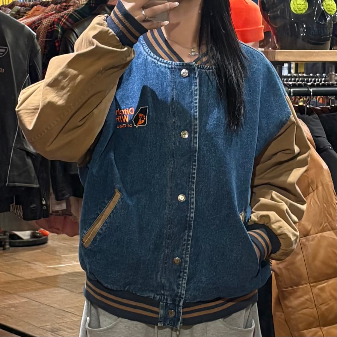 [HI] VTG 데님바시티 자켓 카멜 상품이미지2