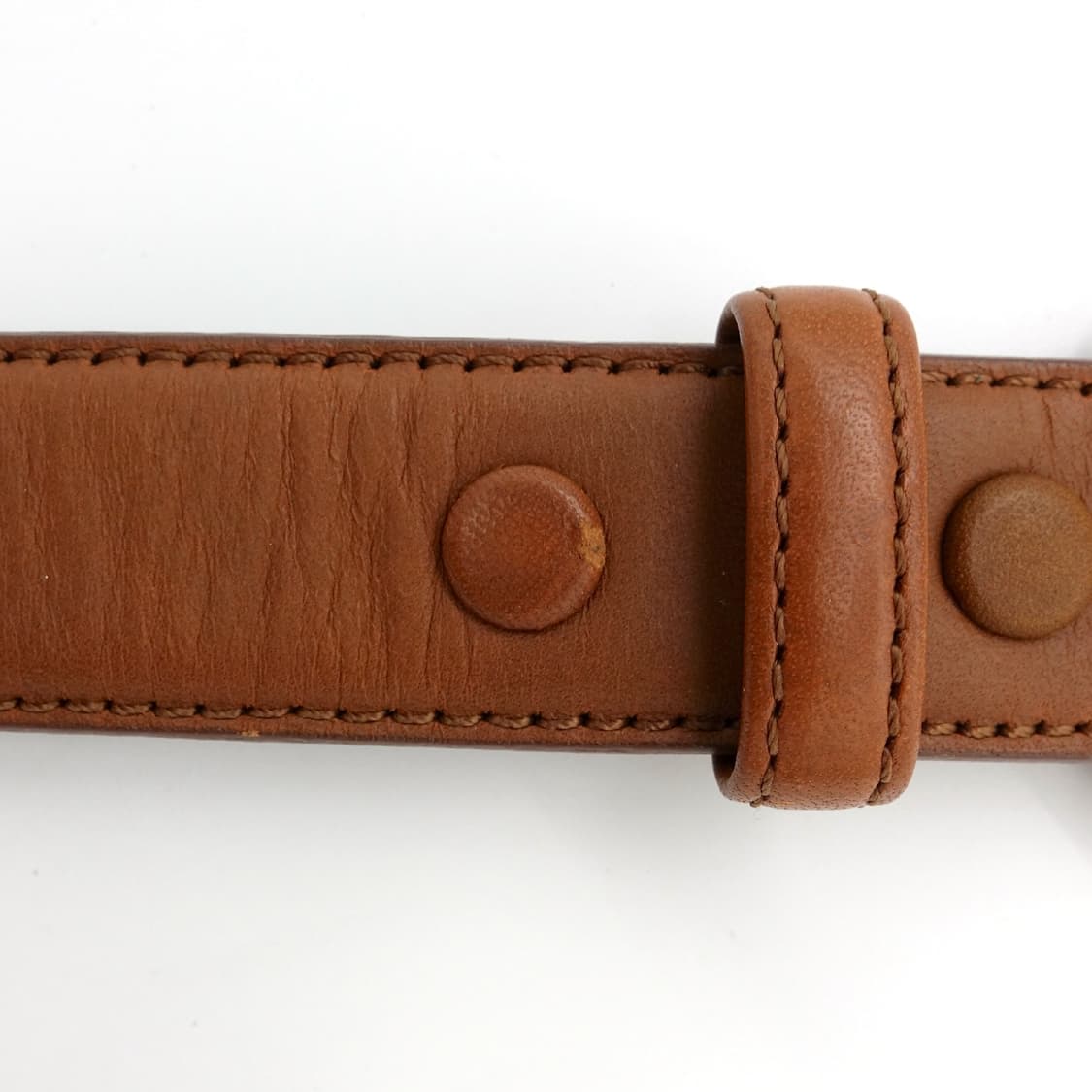 TOCHIGI LEATHER 일본 빈티지 브라운 레더 벨트 상품이미지6