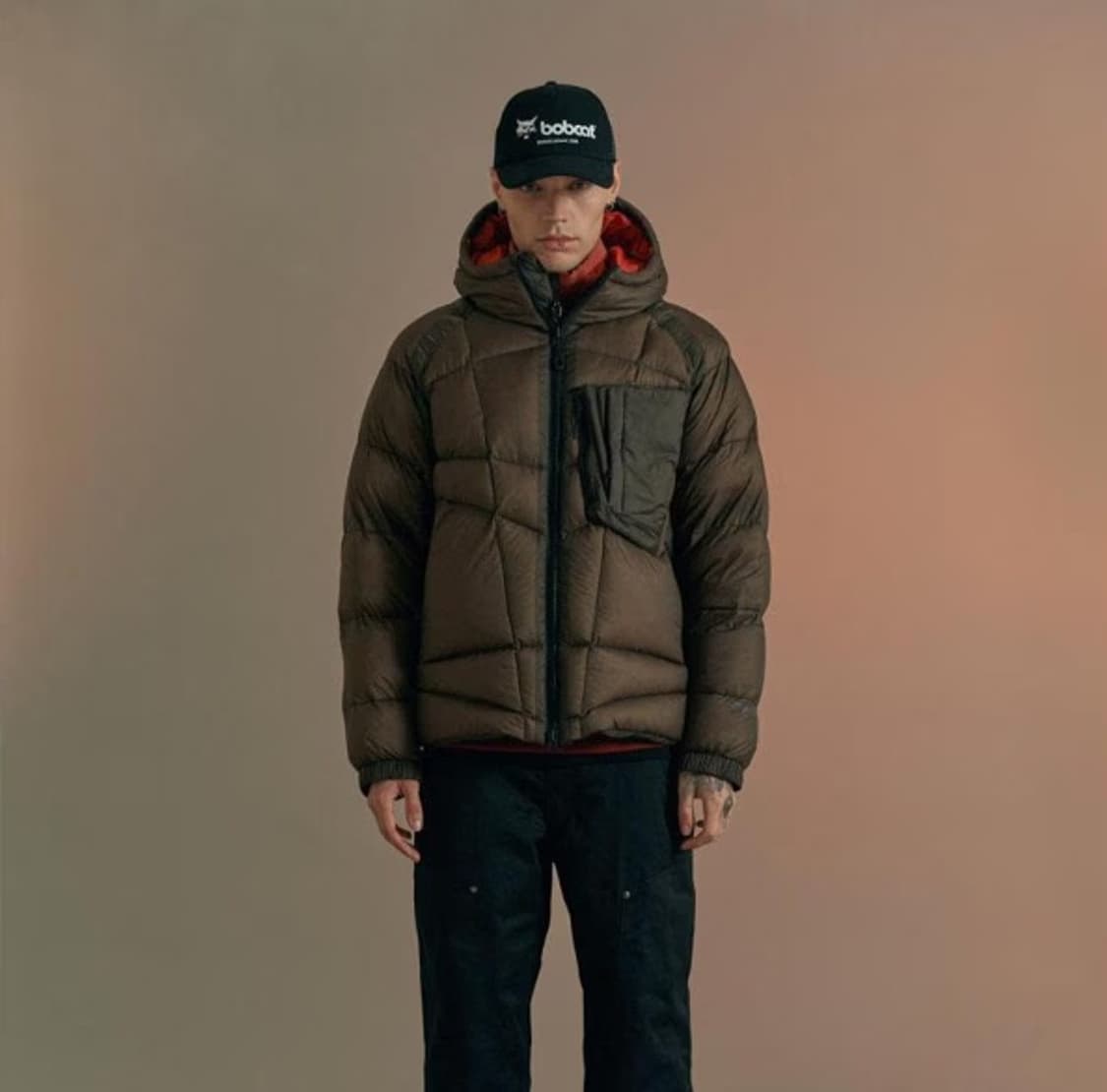 XXL 새제품) 밥캣 메테오 시어 구스다운 패딩 점퍼 브라운 CP맛 상품이미지2