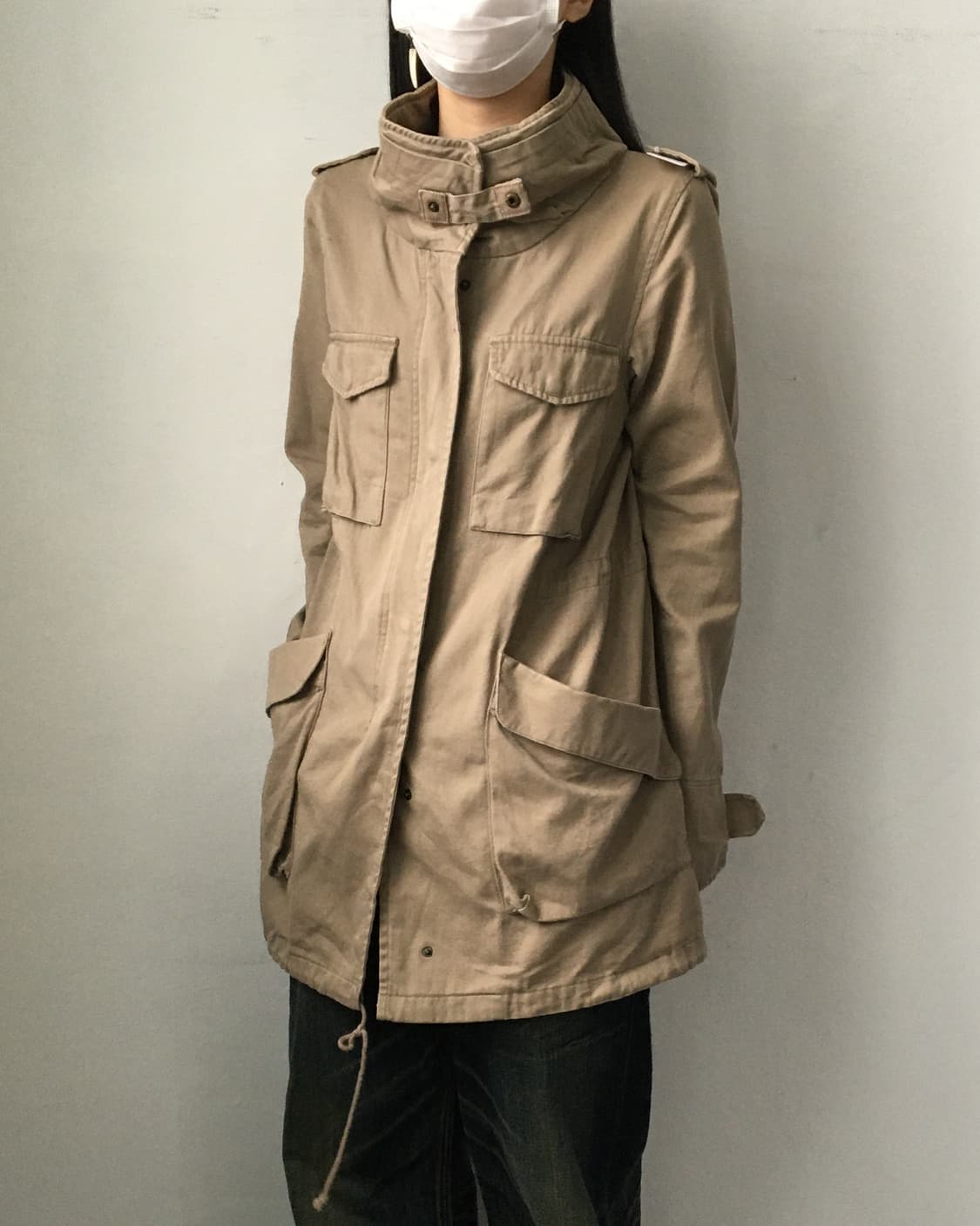 Purple & yellow high neck jacket 상품이미지6