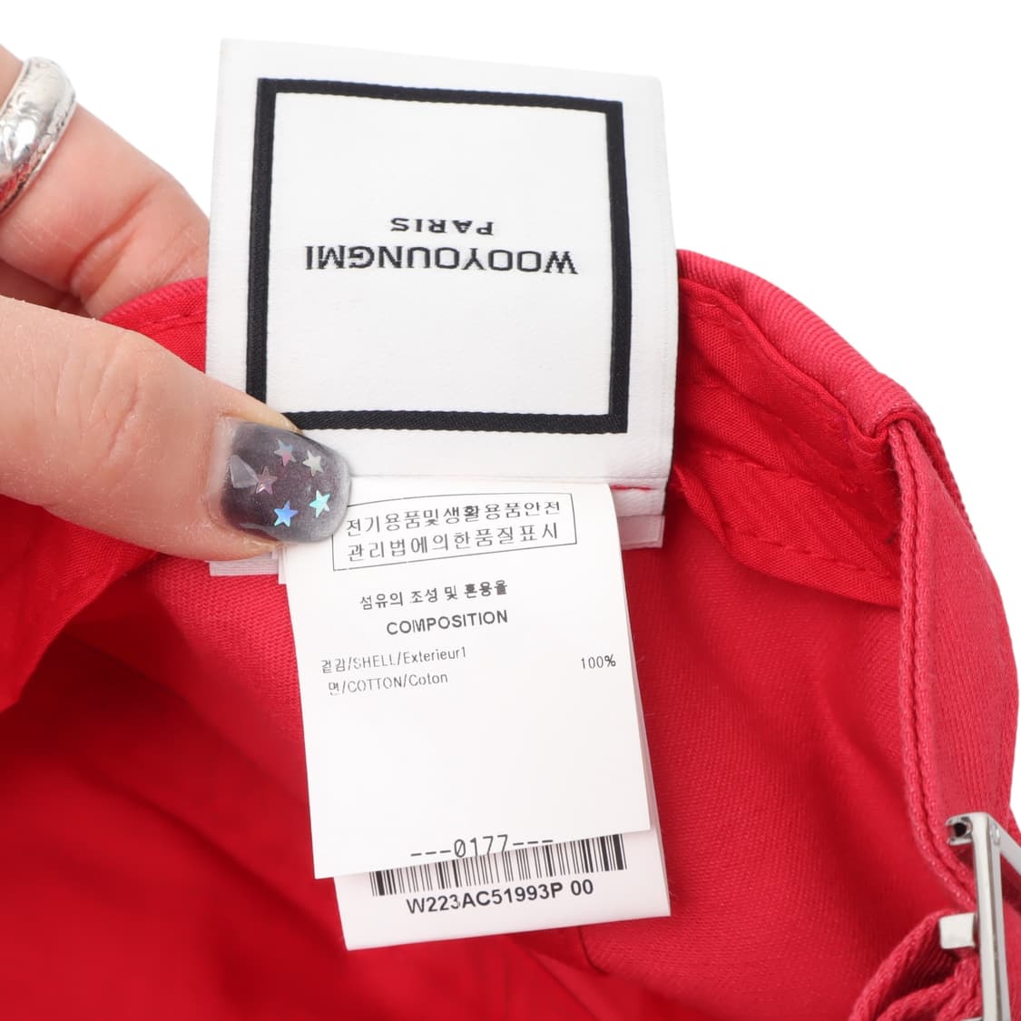 우영미 WYM 로고 코튼 볼캡 상품이미지8