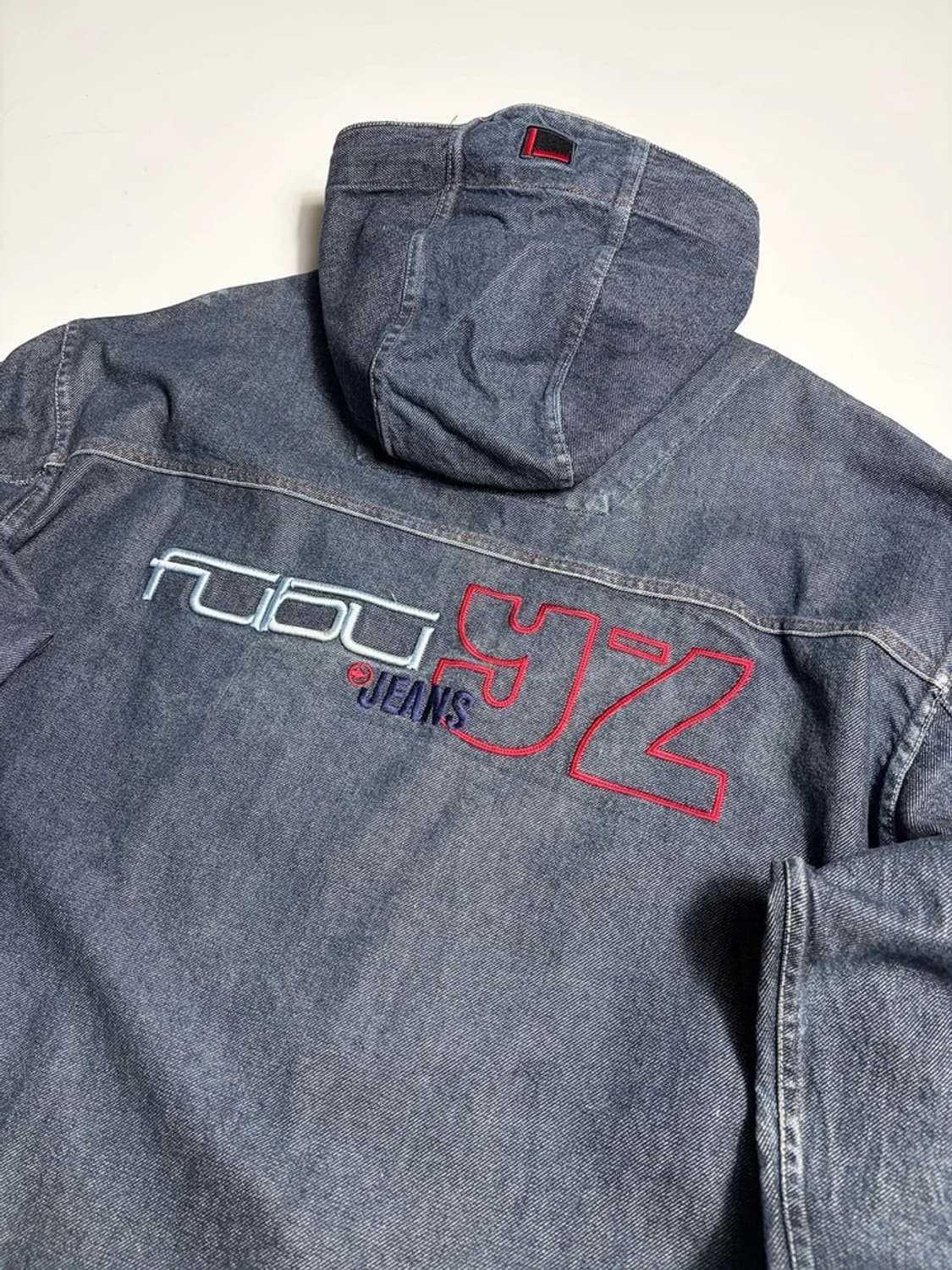 FUBU 푸부 Y2K 빈티지 오버 데님 후드 자켓 R1833 상품이미지6