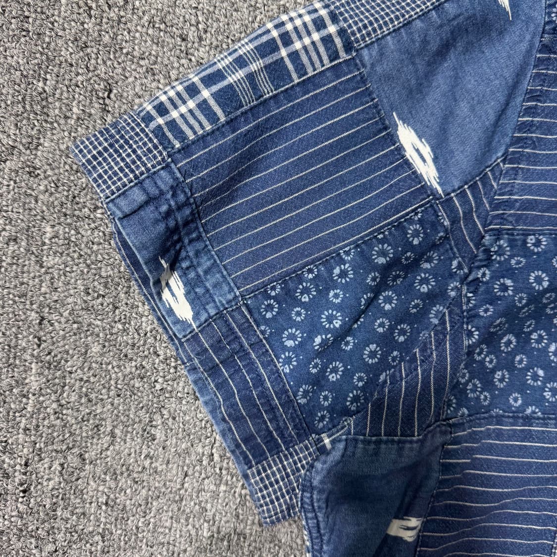 올드 갭 패치워크 셔츠 인디고 ( XL/OLD-7623 ) 상품이미지5