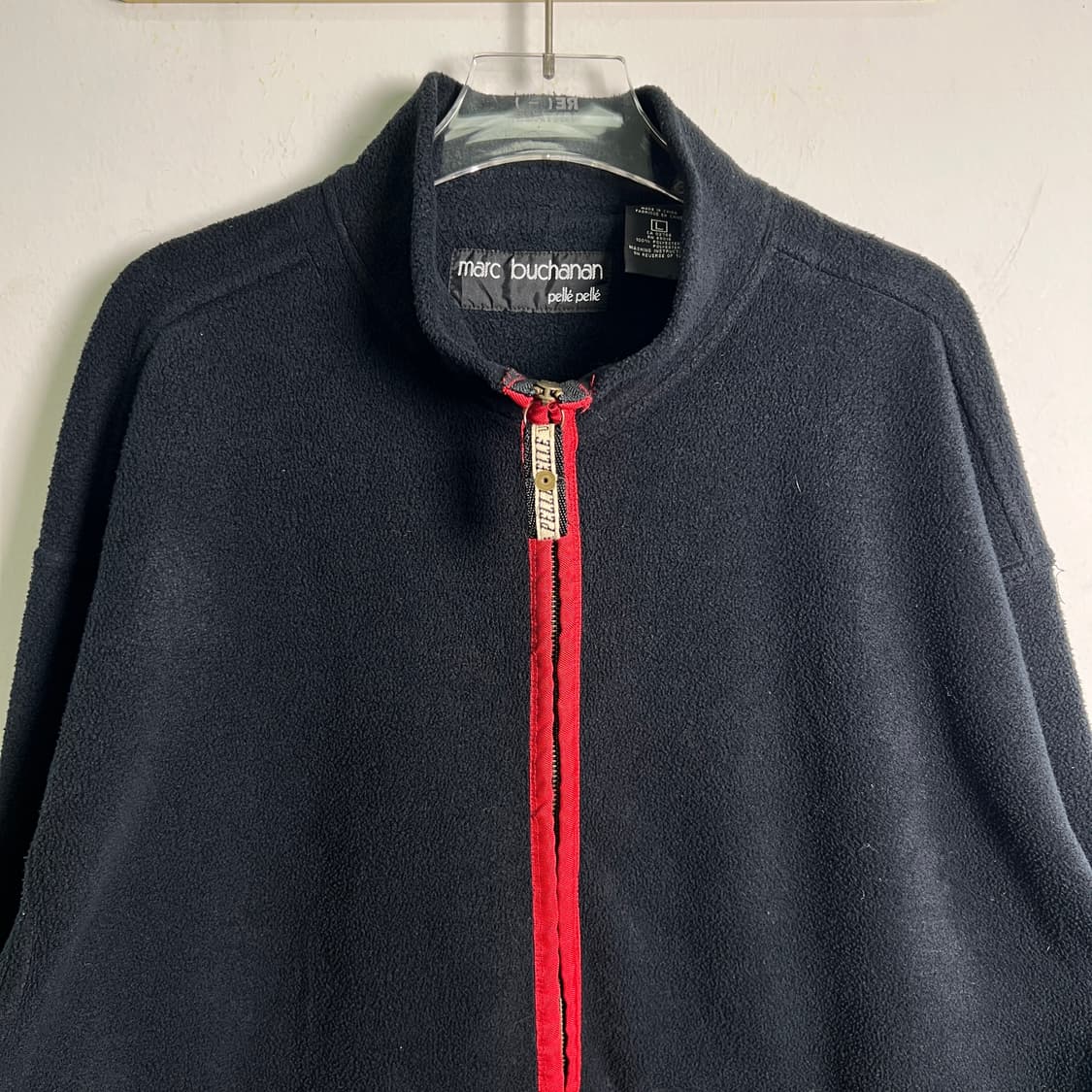 Pelle Pelle 펠레펠레 블랙 플리스 자켓 L 상품이미지4