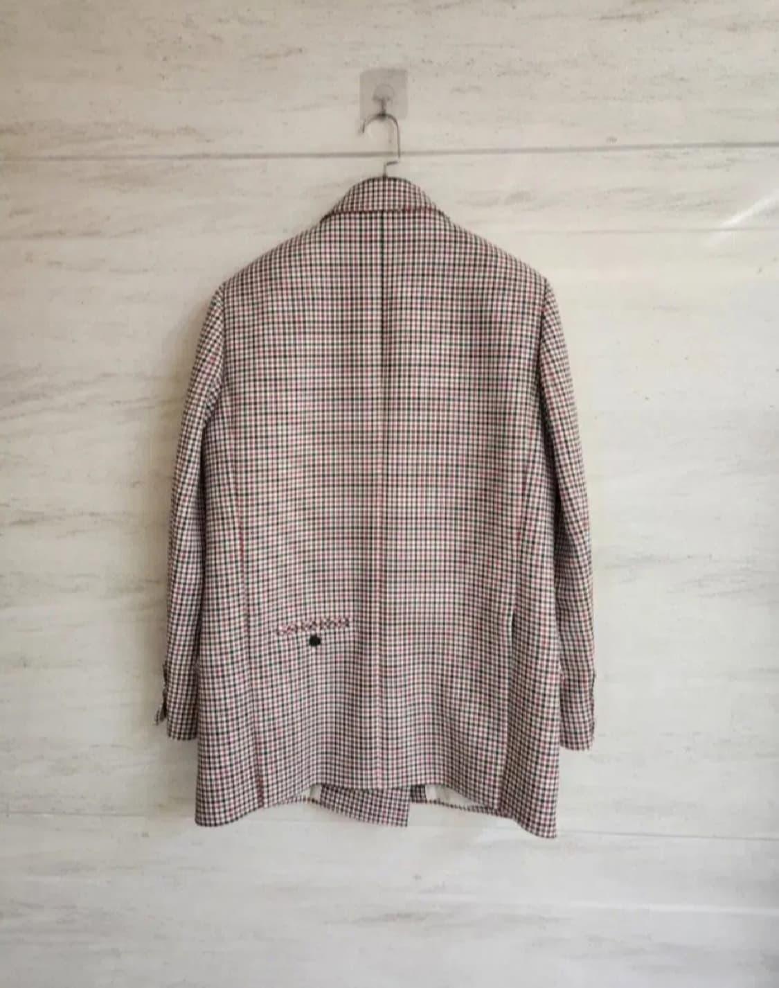 시스템 파리컬렉션 세미오버핏 간절기 체크자켓 55사이즈 상품이미지7