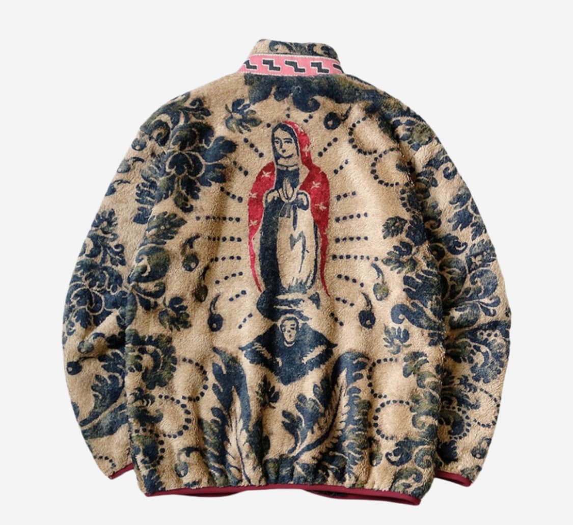 [2] 캐피탈 (kapital) 다마스크 마리아 플리스 집업 상품이미지1