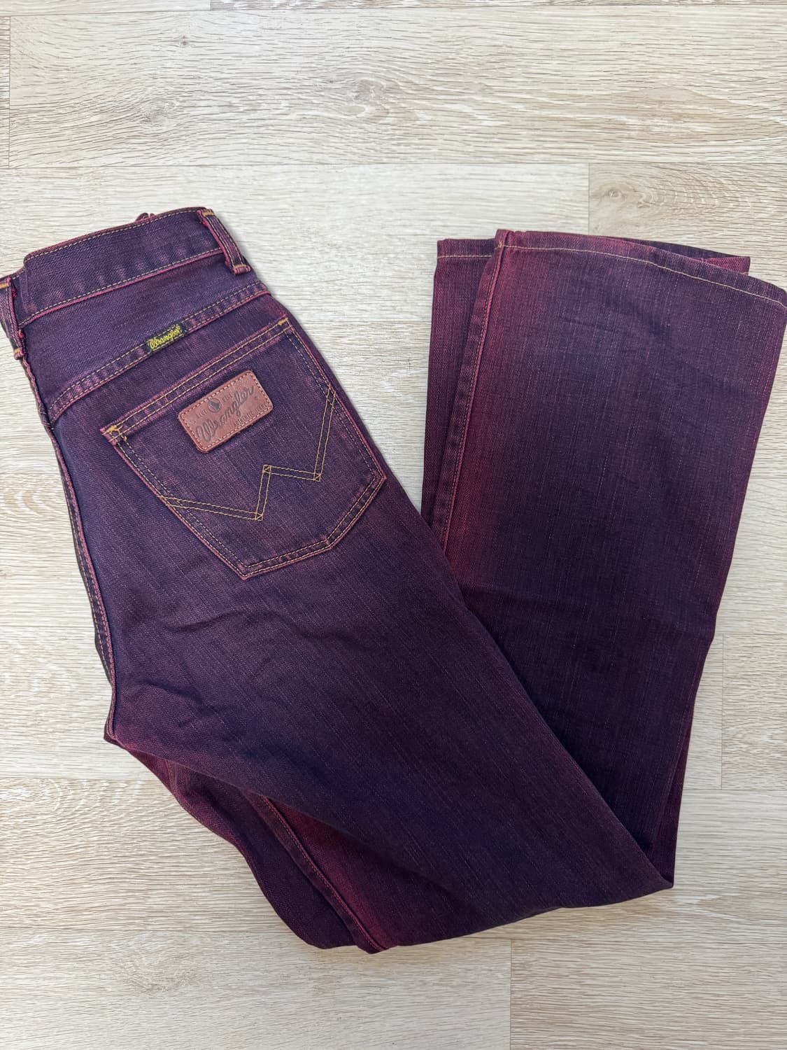 🍷Wrangler 레드 브라운 데님 (26) 상품이미지4